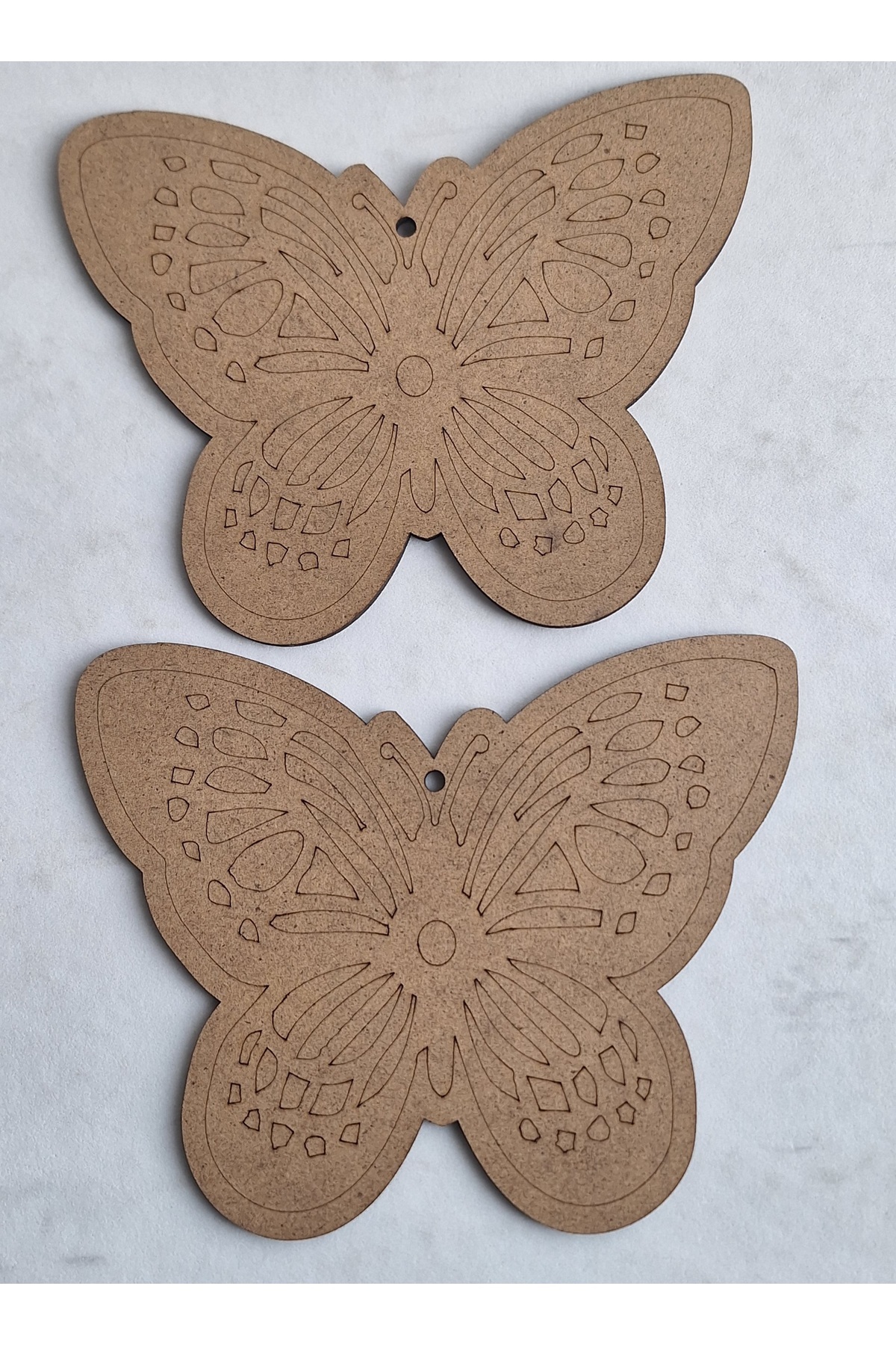 2 Pieces Butterfly Wood Painting Table Activity Art Set