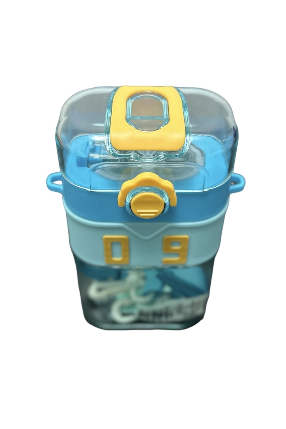BLUE SİDE-Water Bottle with Creative Phone Holder Pinterest Water Bottle Children's Water Bottle and Water Bottle 1000ml BPA FREE 2