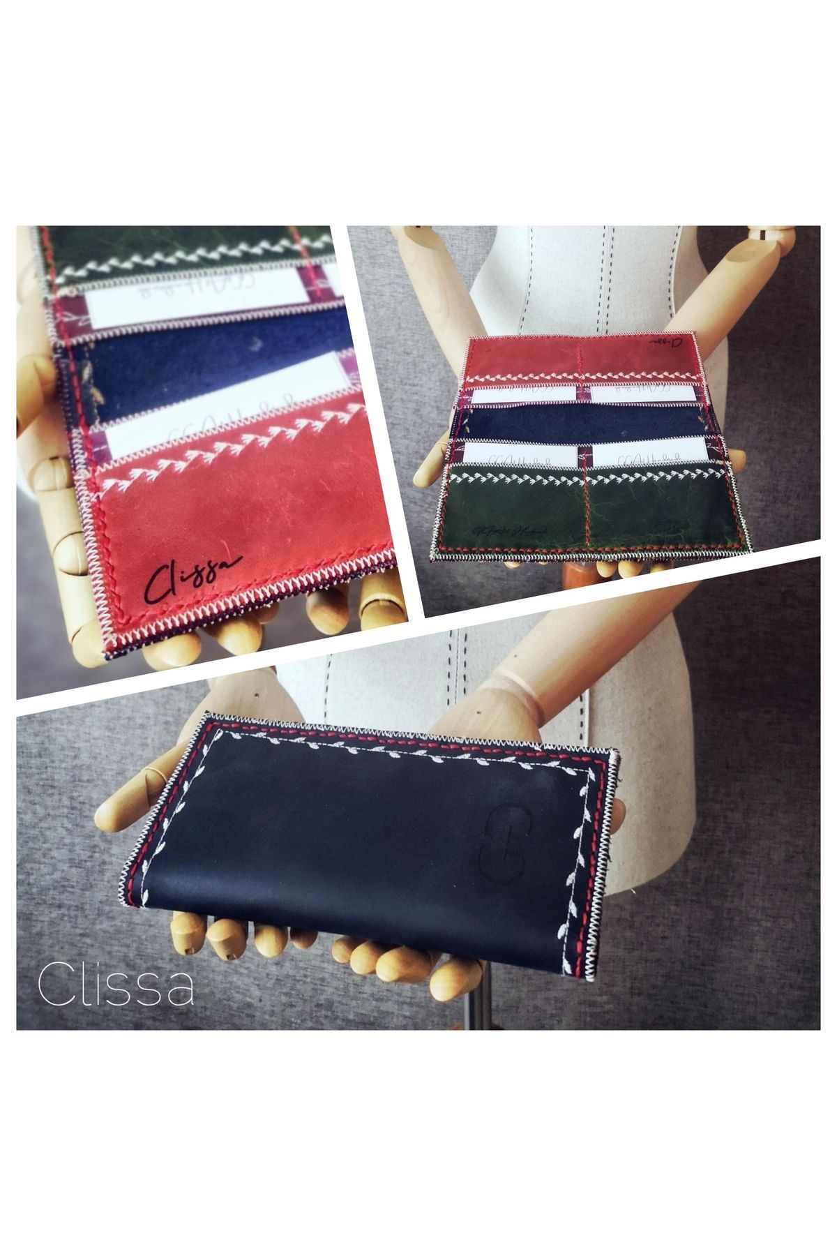 GENUINE LEATHER HAND MADE WOMEN'S WALLET - CLISSA 2