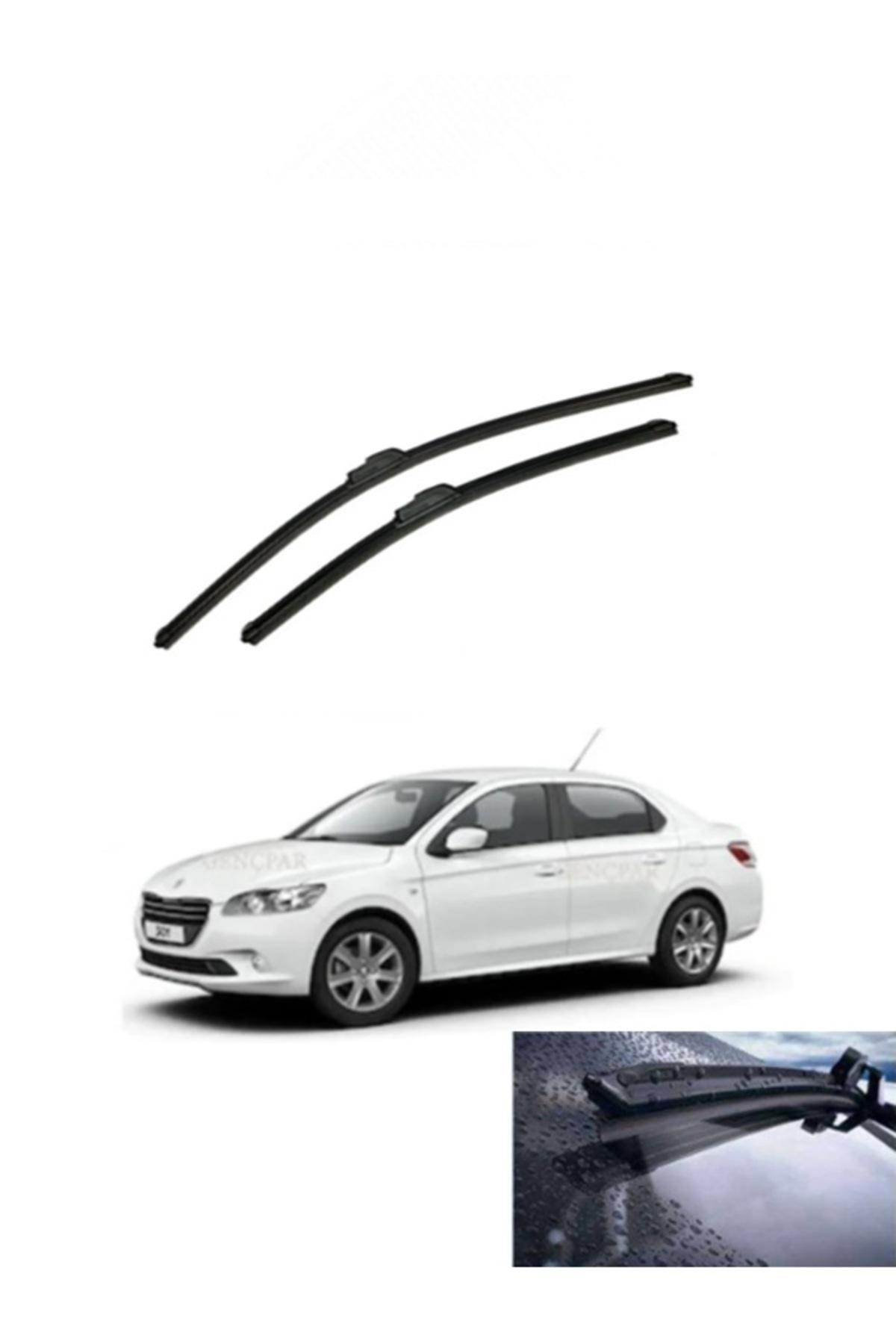 Sentinel SENTİNEL SİLECEK TAKIM ÖN 600mm-410mm PEUGEOT 301 2012> CITROEN C-ELYSEE 2012>