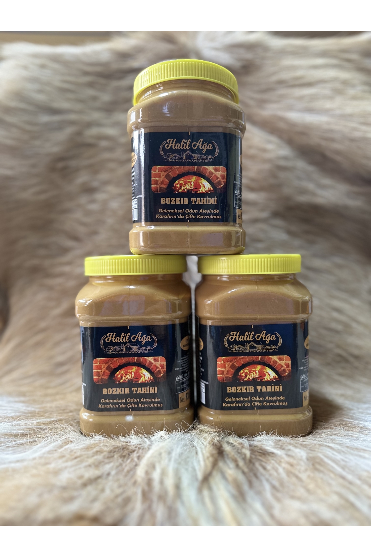 HALİL AĞA ÇİFTE KAVRULMUŞ BOZKIR TAHİN 930g X 3 Adet