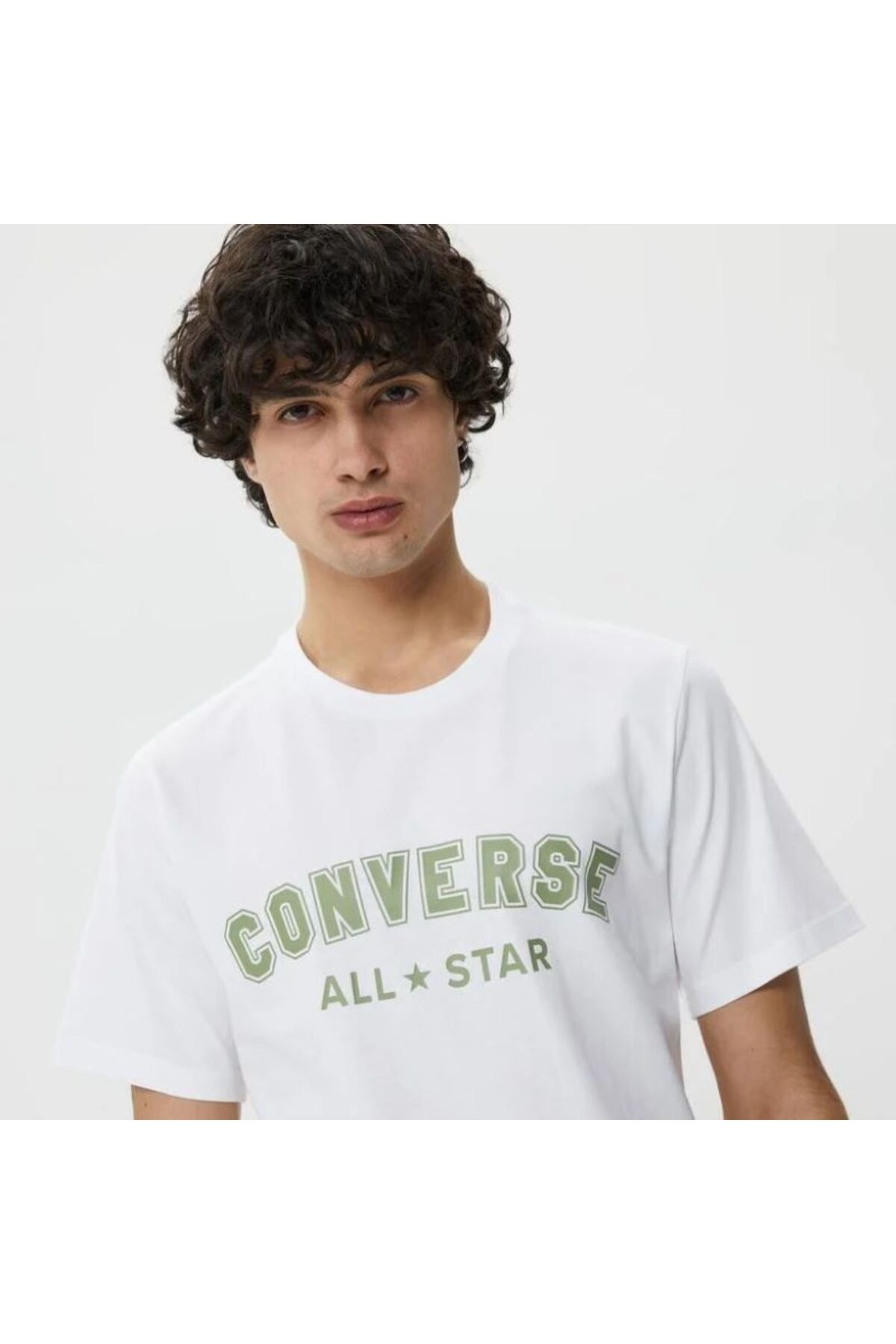 Converse Classic Fit All Star Center Front Unisex White T Shirt