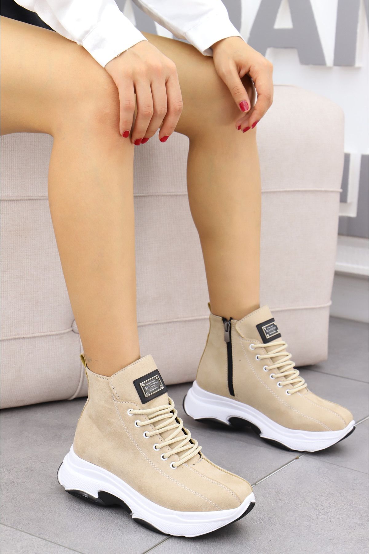 Madam Tarz Mark Sport Sole Tethered Boots Trendyol