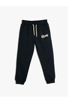 Koton Basic Jogger Eşofman Altı Şardonlu Cepli Beli Bağlamalı
