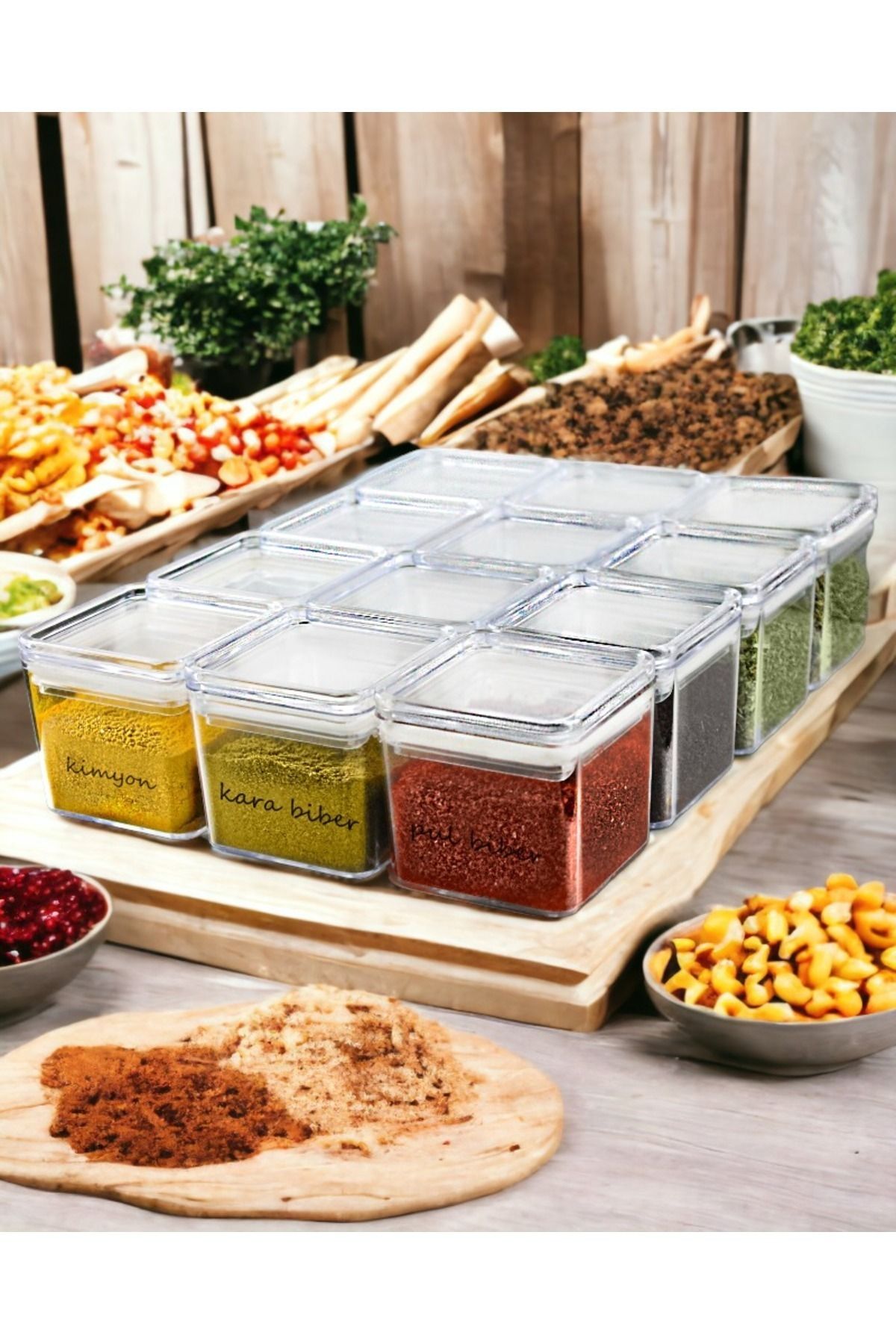 Acrylic spice containers deals