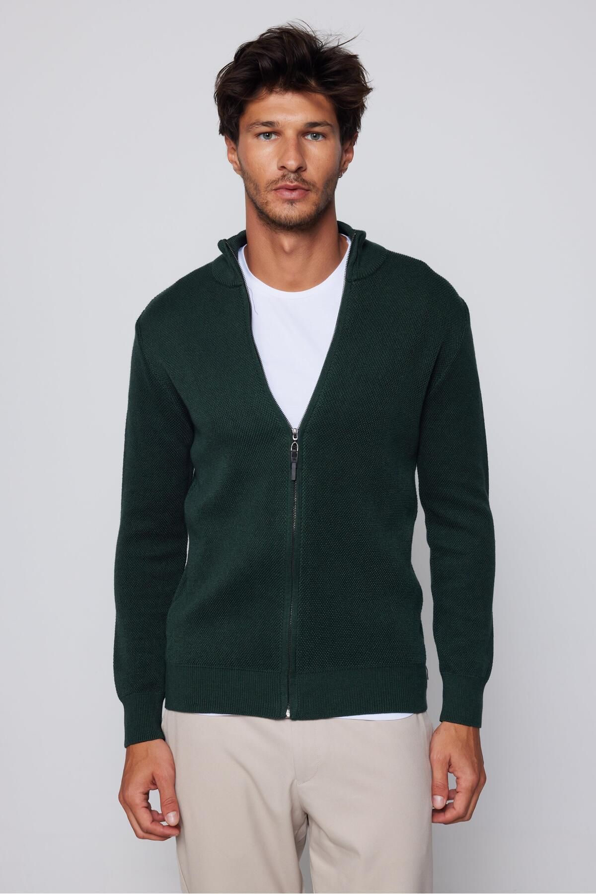 Forest green cardigan sales mens