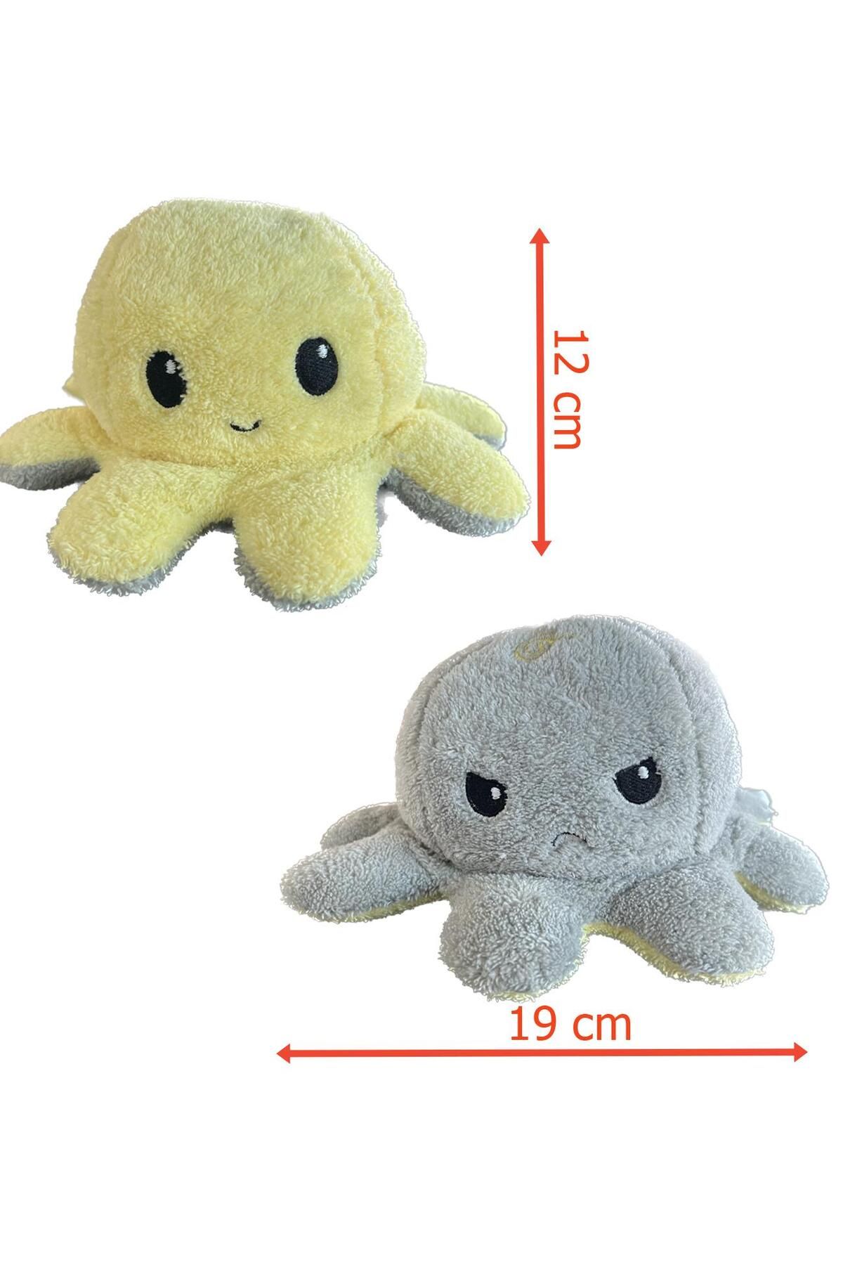 Sole-Plush Double Sided Mood Octopus - Share Your Spirit with the External World 4