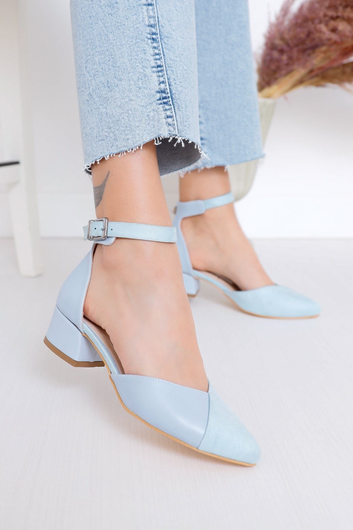 Light blue short best sale heels