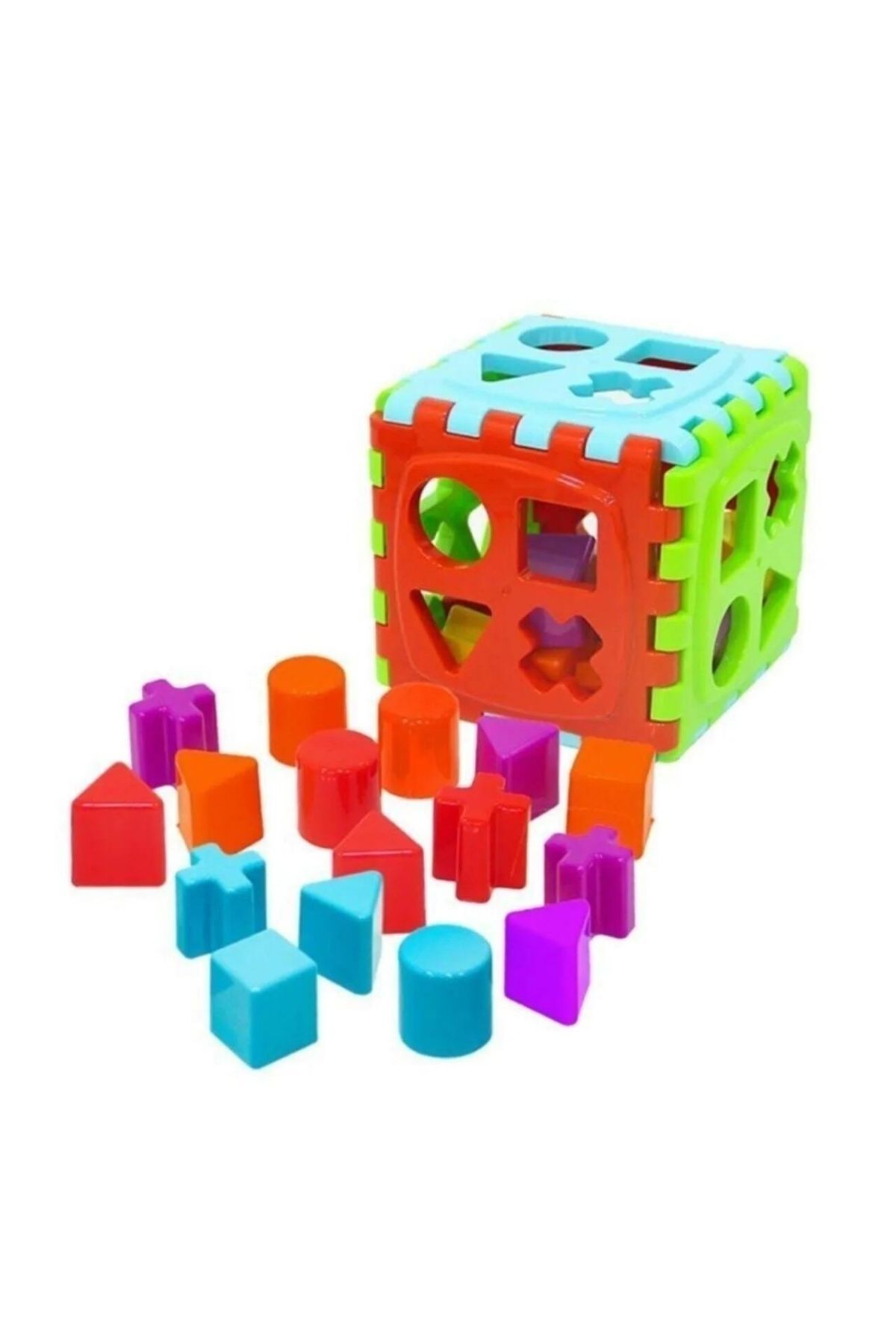 معمای برج‌دار اسباب‌بازی بامزه، معمای هندسی، ۱۰ تکه، توپ ۲۴ تکه، آموزشی، تقویت هوش، مجموعه ۳ در ۱