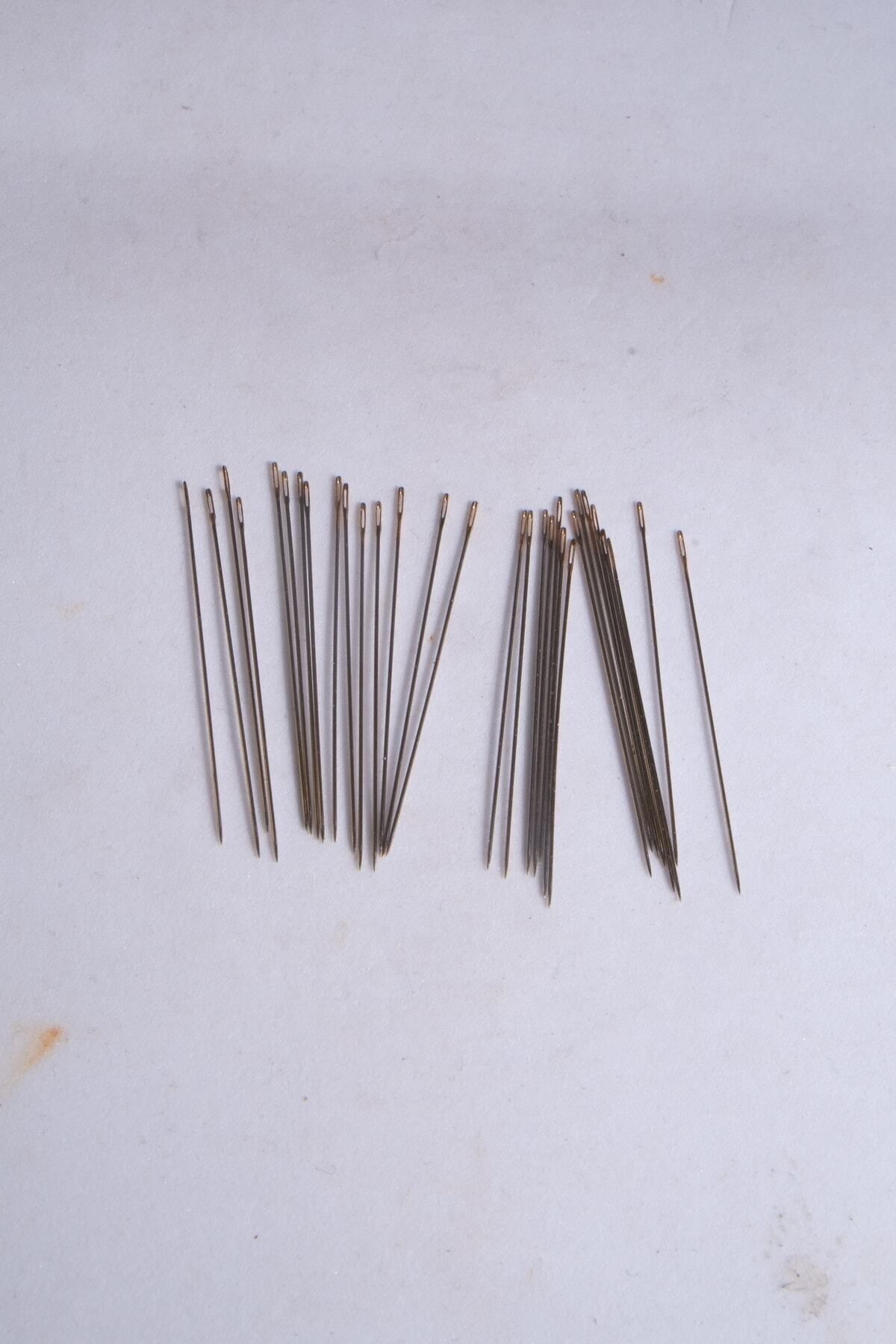 16 Numara 4,2 Cm 30 Adet Gold Kum Boncuk Iğnesi Miyuki Peyote Tuğla Tekniği Için Esnek Yumuşak