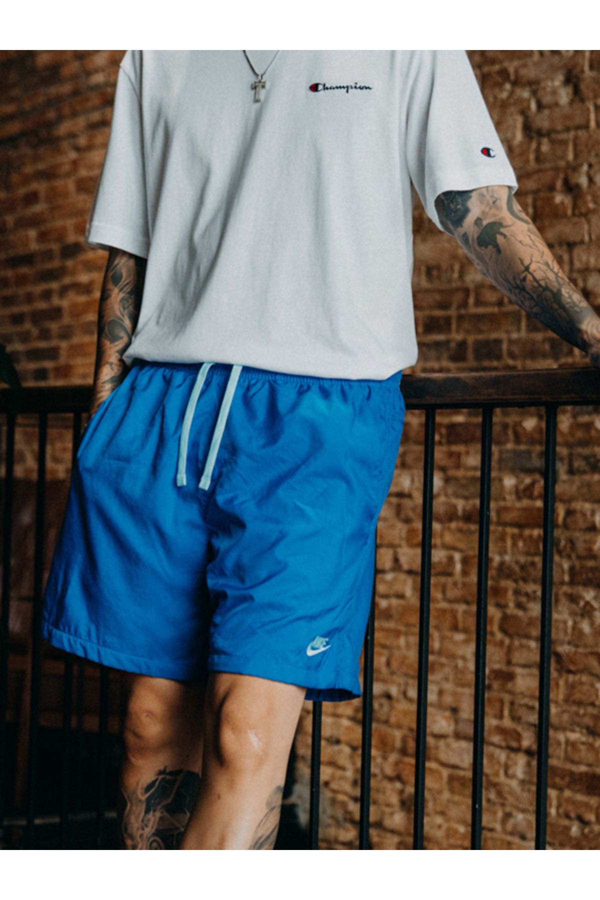Mens woven nike top shorts