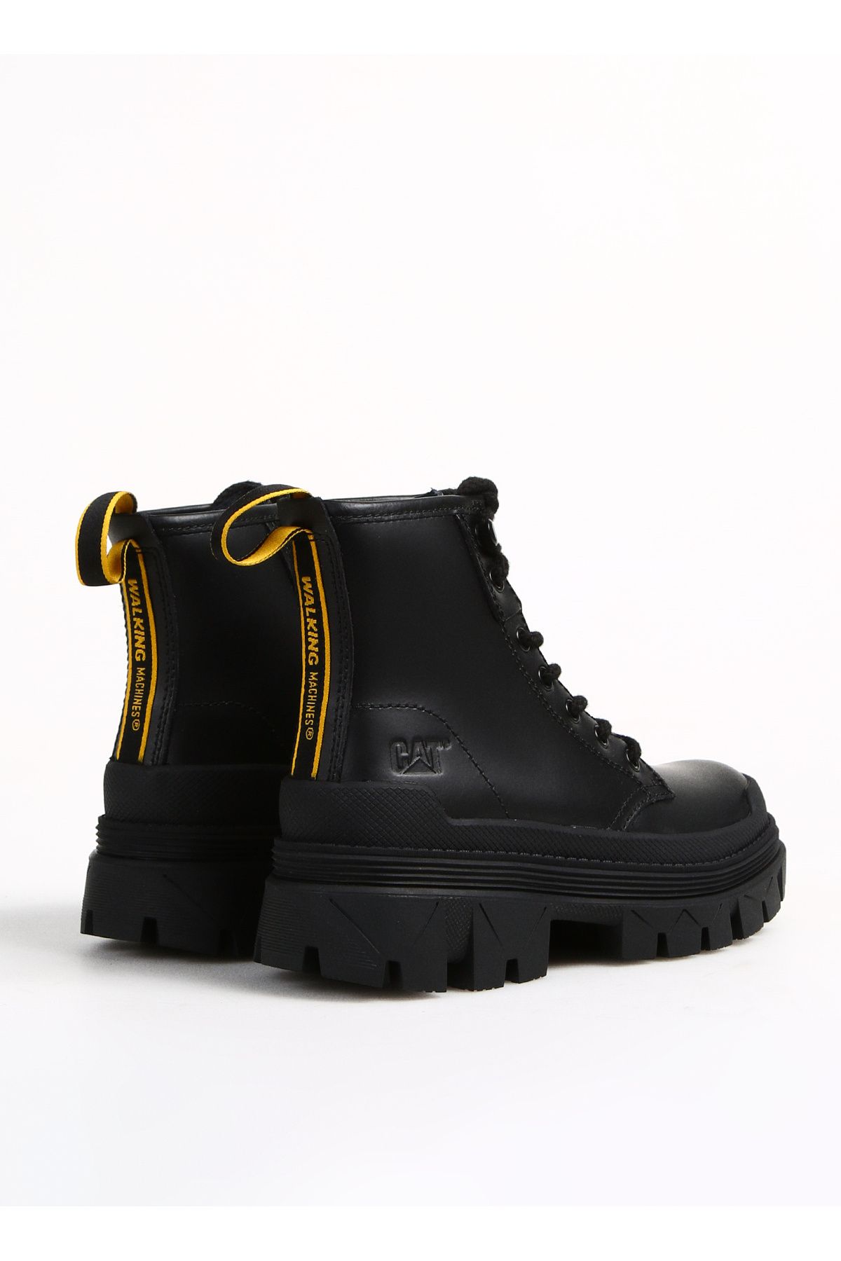 چکمه و بوت مشکی زنانه های چرمی HARDWEAR HI Caterpillar