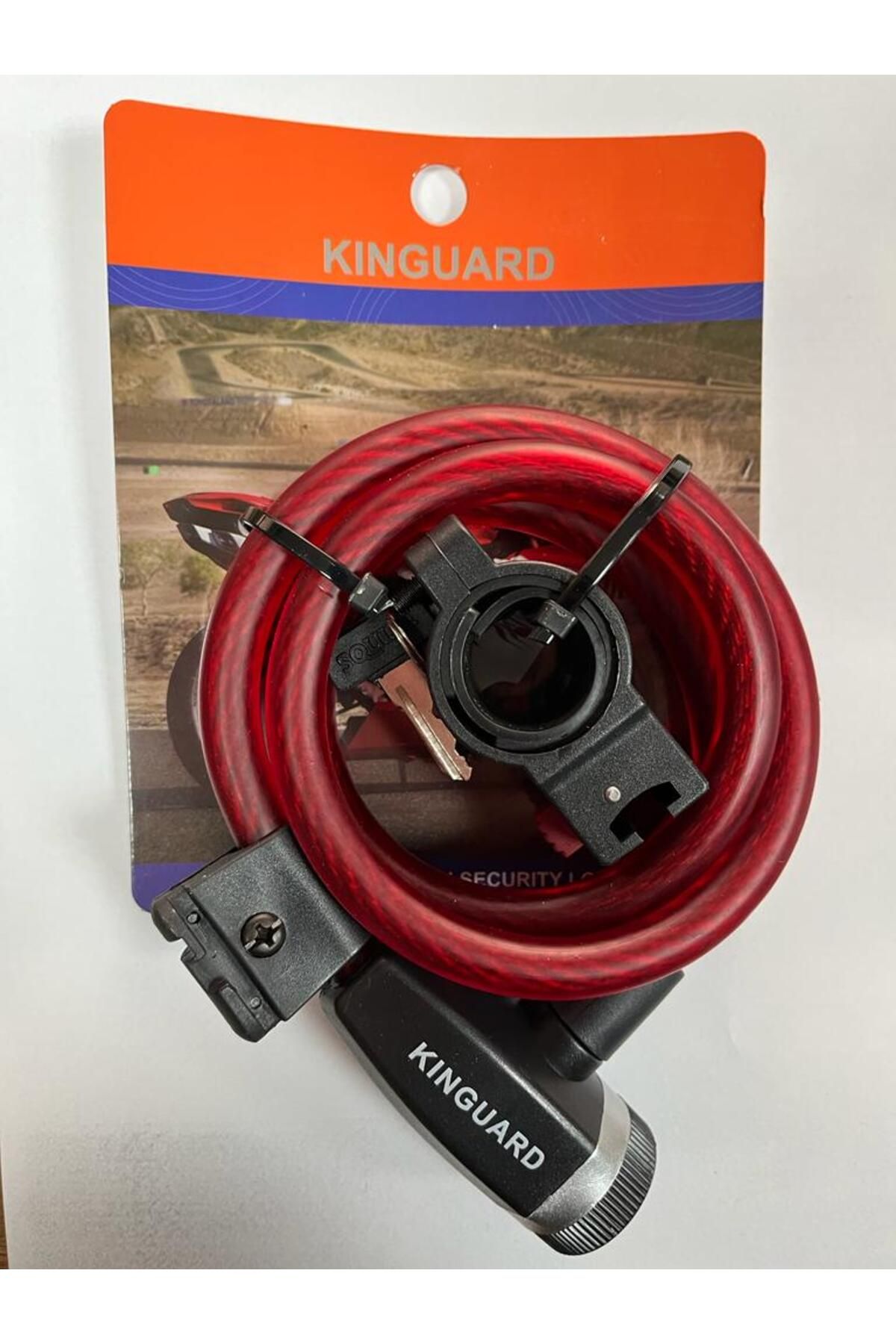 Kinguard KINGUARD BIKE MOTORCYCLE LOCK 12MM 1500 CM LENGTH RED Trendyol