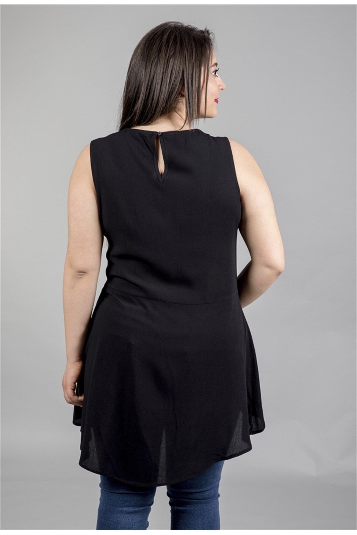 MYLİNE-Long Tunic with Waist Detail 3