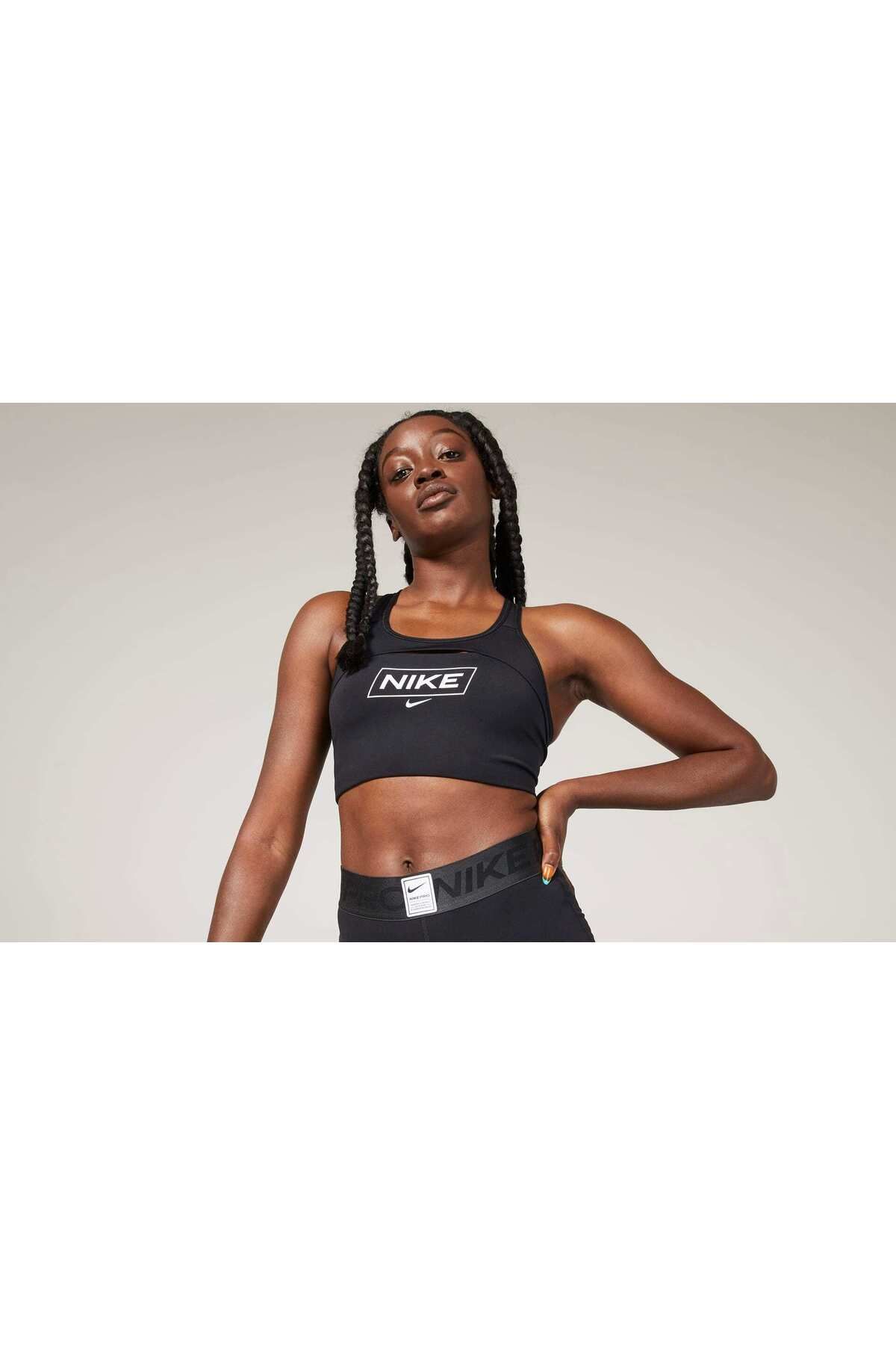 Nike beige sports bra clearance
