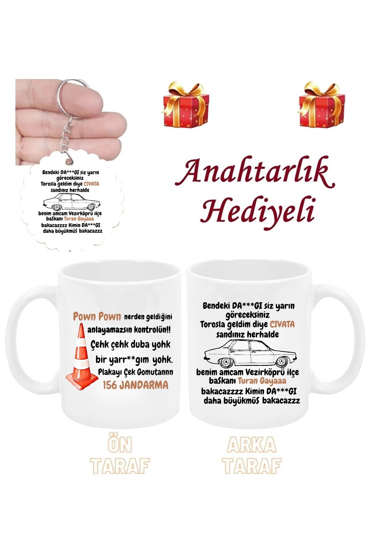 Bakacazz No Pontoon, I Came with Taurus, You Thought It Was a Bolt!-turan Kaya- Mug and Cup with Keychain Gift