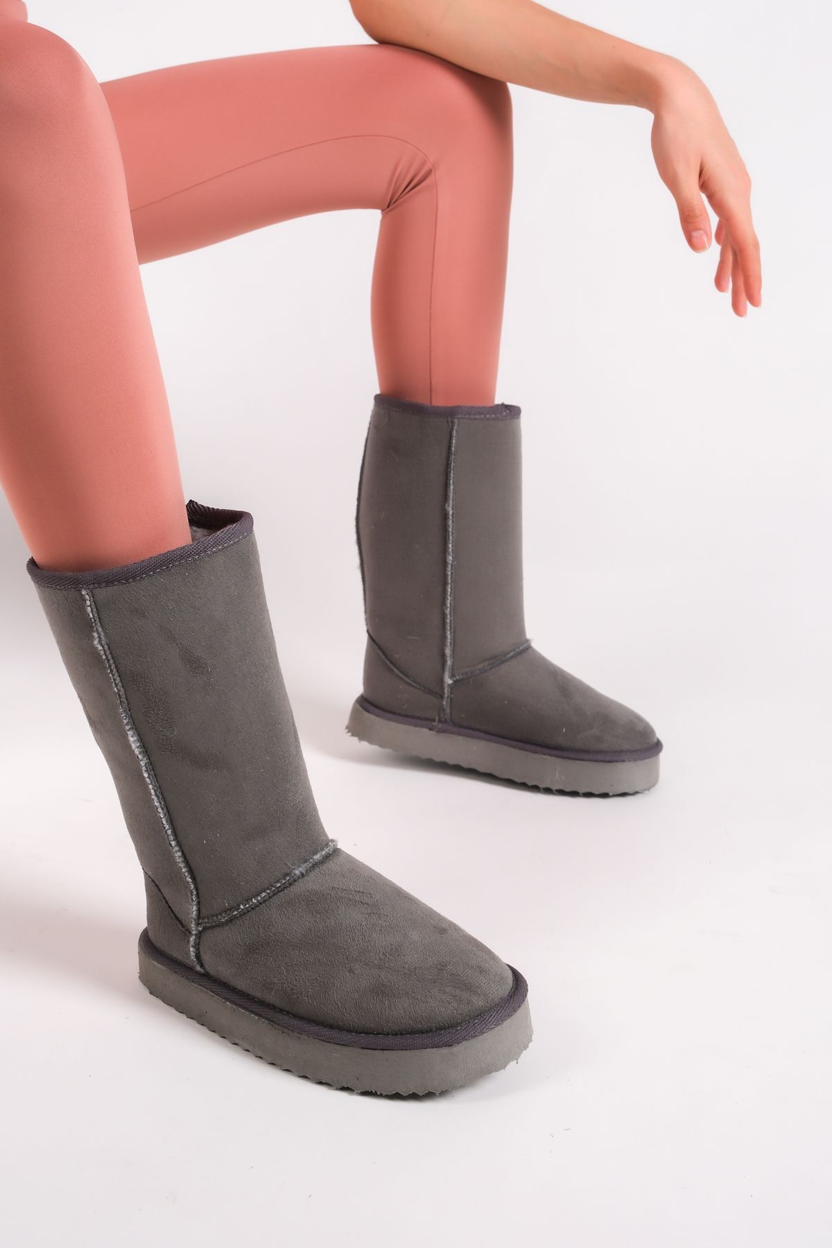 Womens tall sales fur lined boots