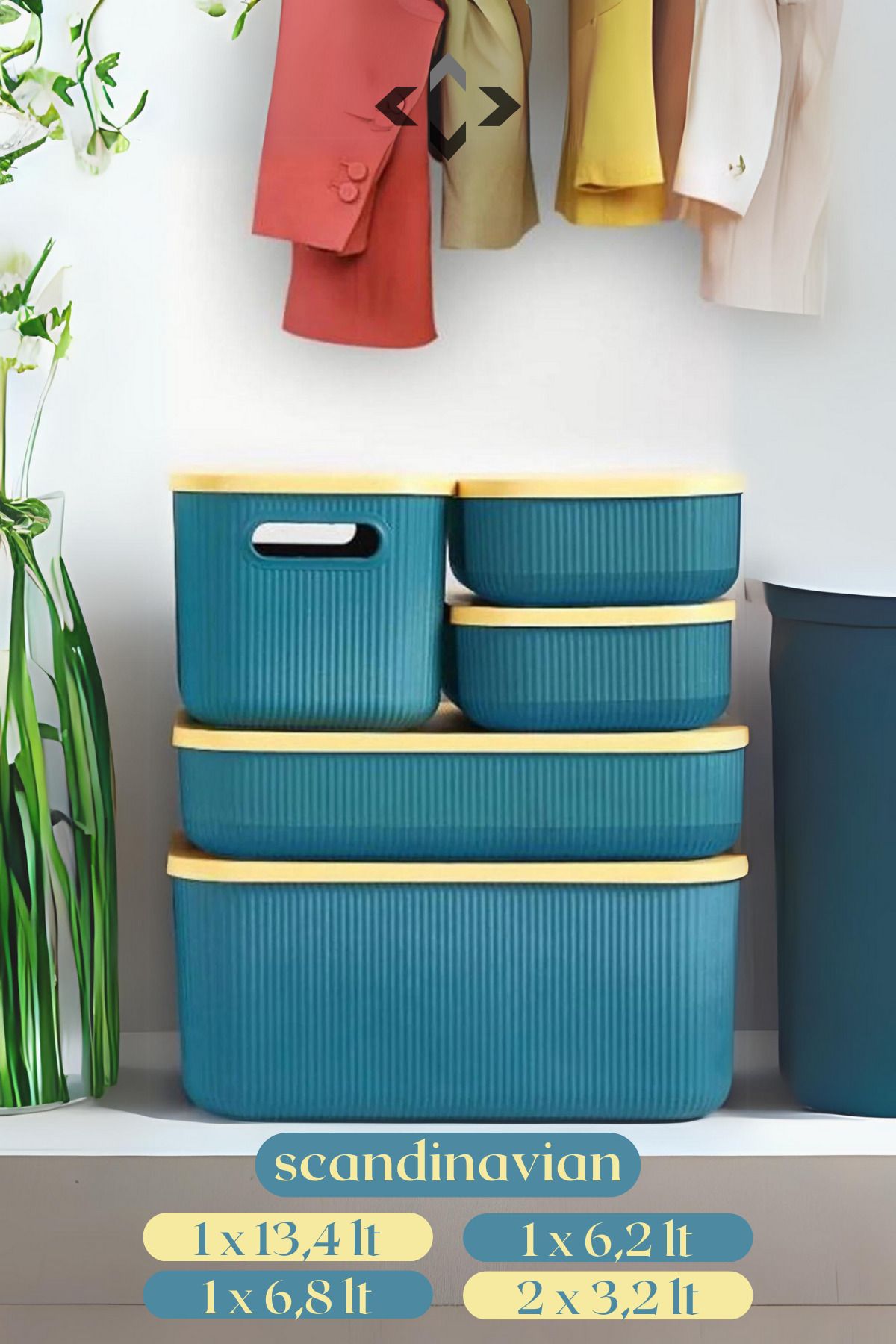 Green storage boxes with lids on sale