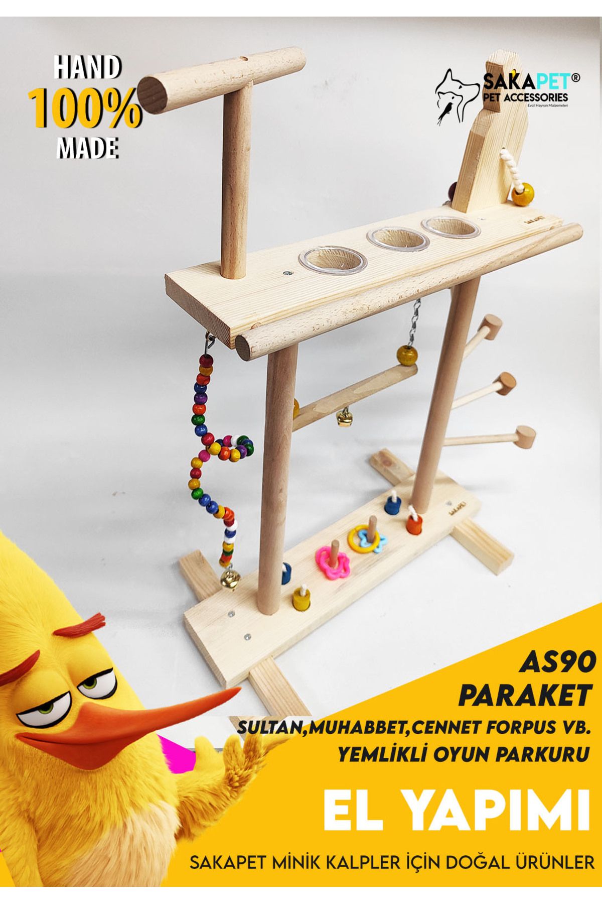 SAKAPET-Interactive Fun Track - Double-layer Bird 3