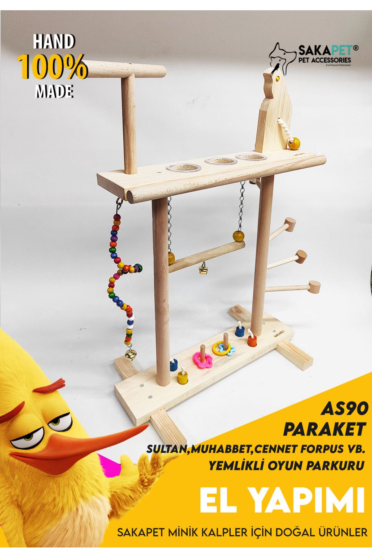 SAKAPET-Interactive Fun Track - Double-layer Bird 4