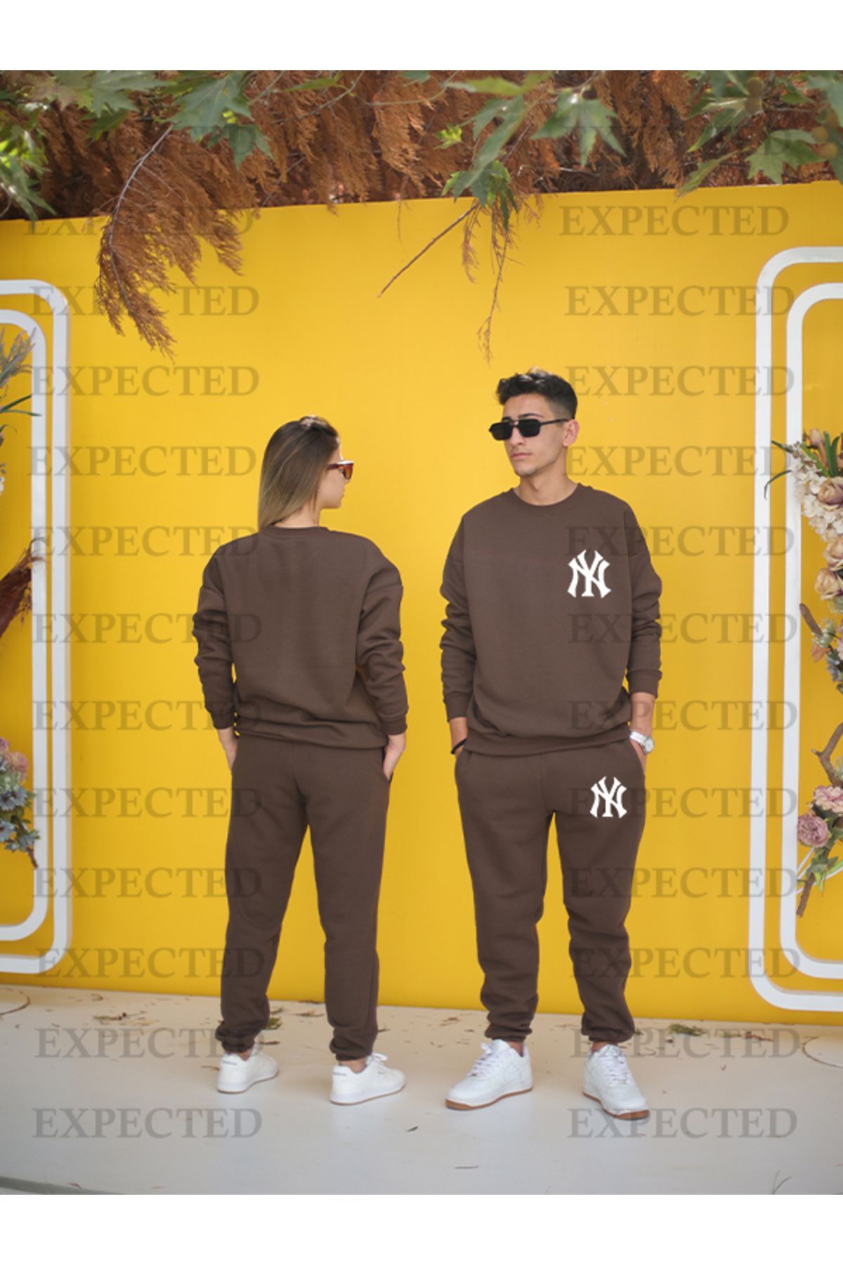 EXPECTED-Σετ φόρμας Dear Couple Combination Top and Bottom printed - 3 νήματα 3