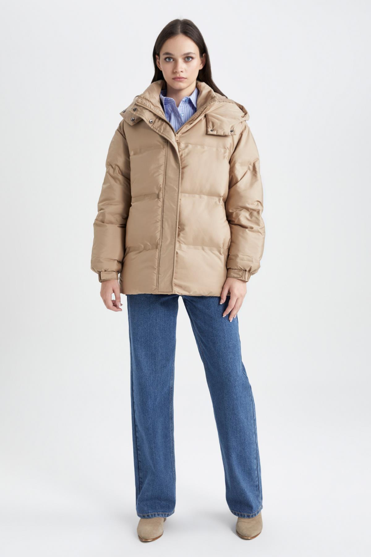 کاپشن زنانه دفاکتو | A4076AX23WN Defacto - Image 5