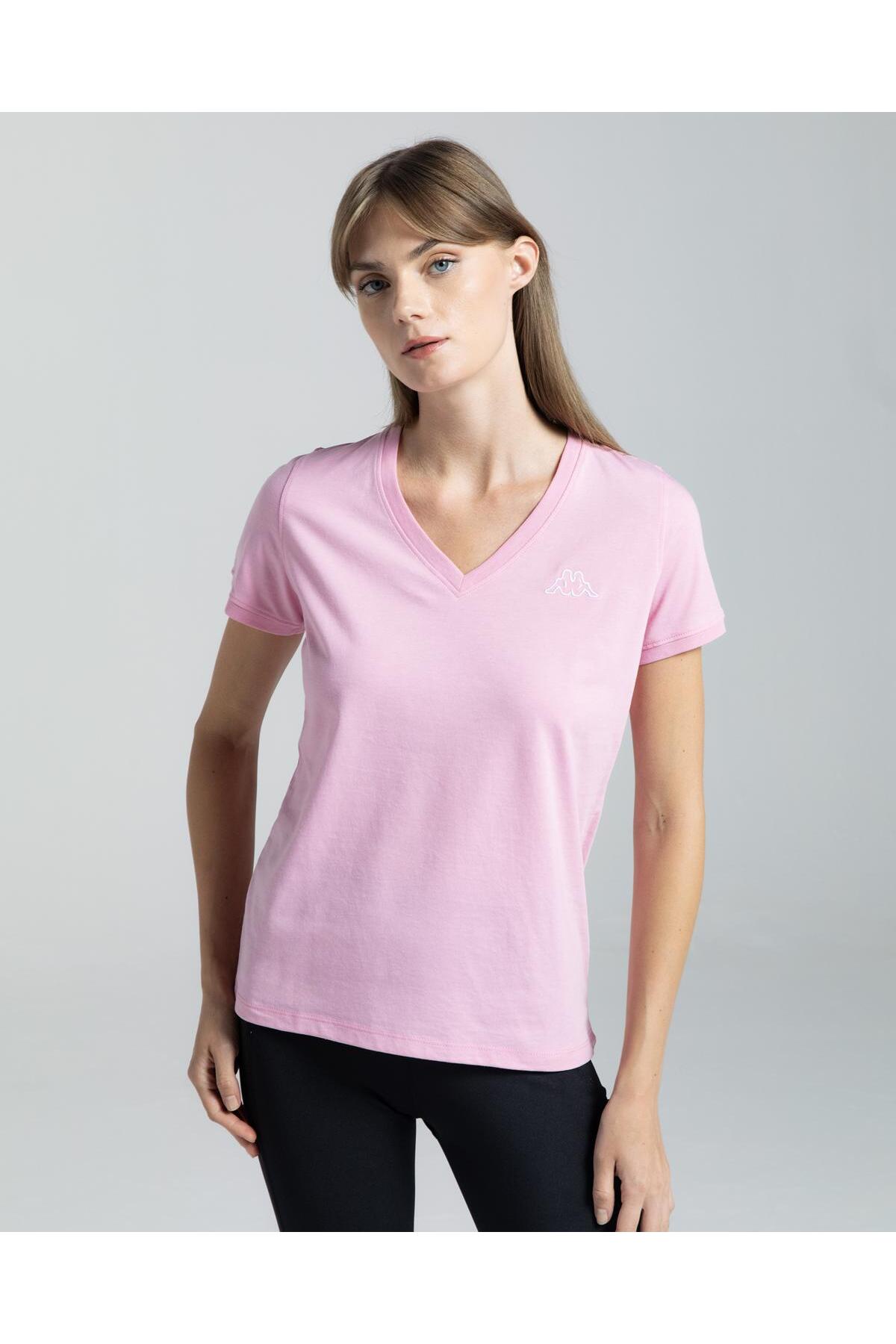 Kappa تی شرت منظم زنانه با لوگو Cabou Candy Pink