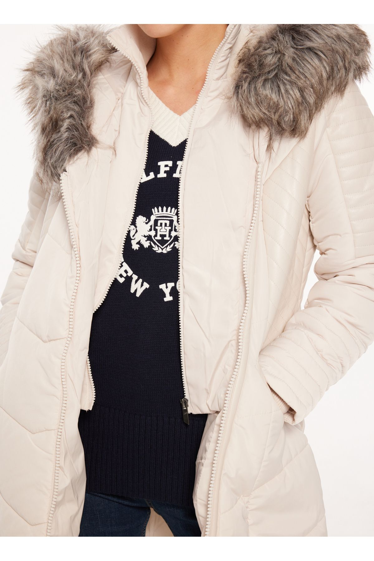 Only linette fur shop hood