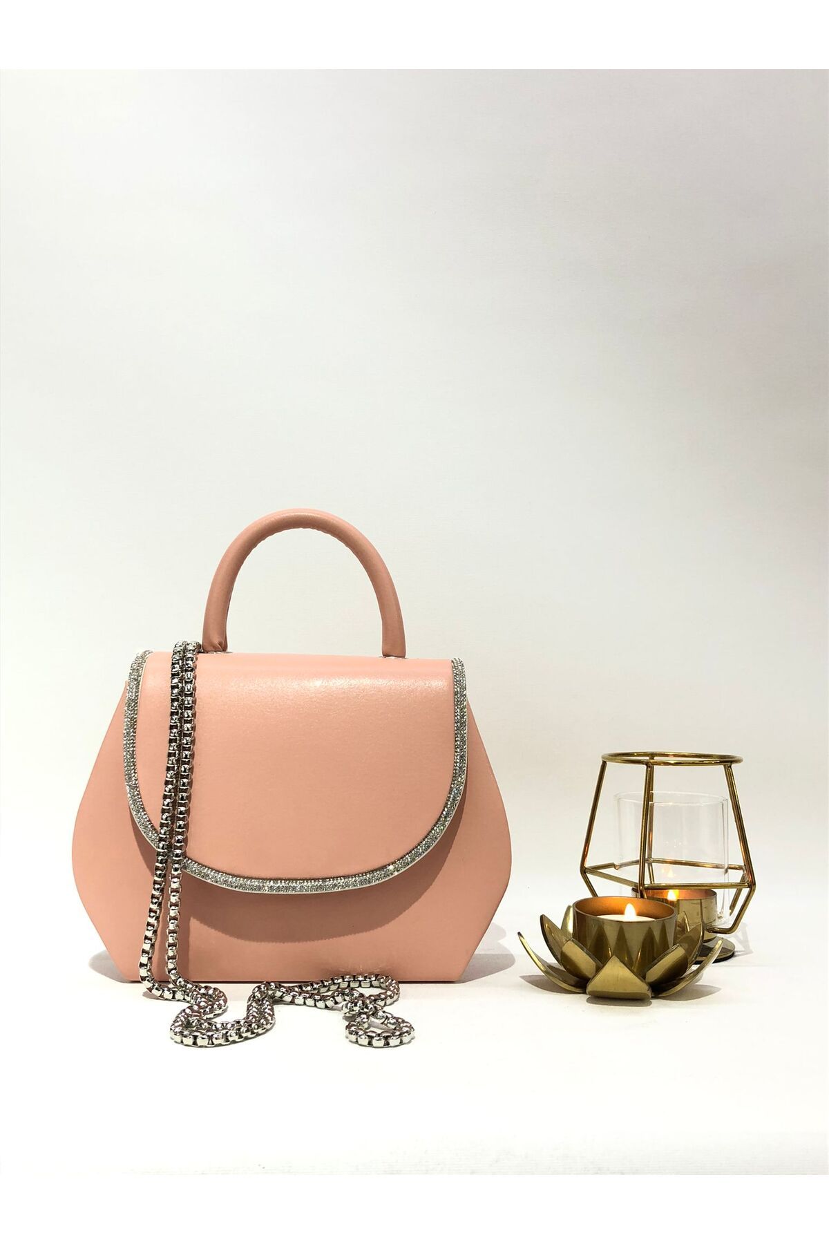 Stone hot sale clutch bag
