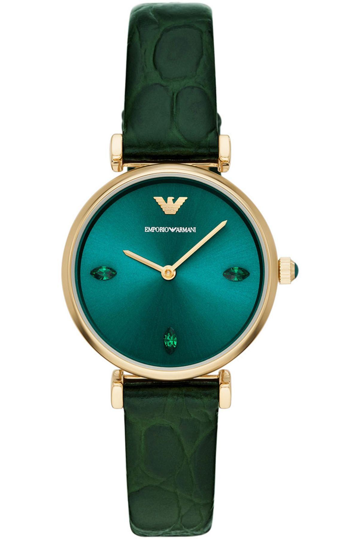 Green armani watch clearance