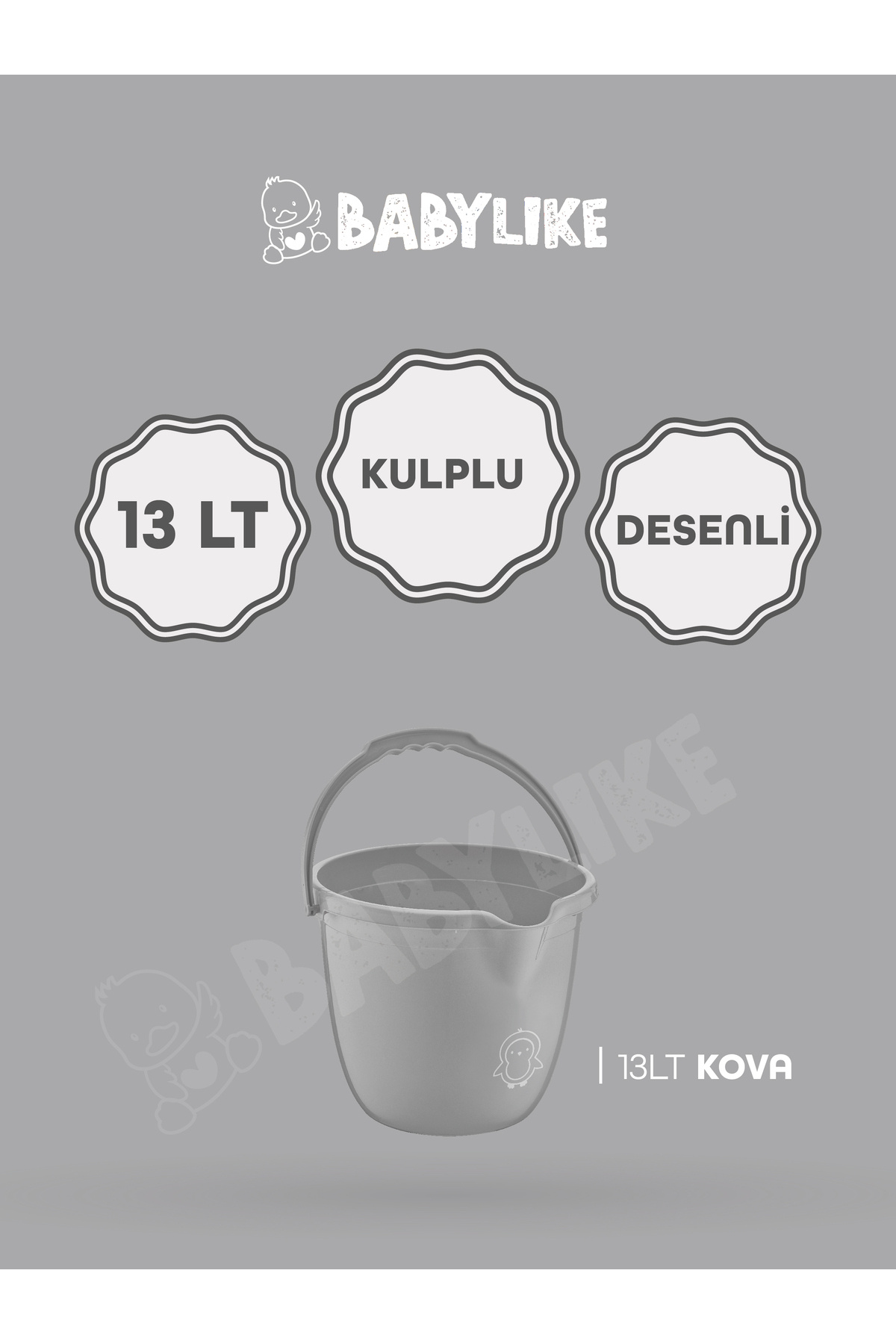 Babylike 3'lü Yenidoğan&bebek&çocuk Seti- Küvet Kova Maşrapa fotoğrafı 3 (önizleme)