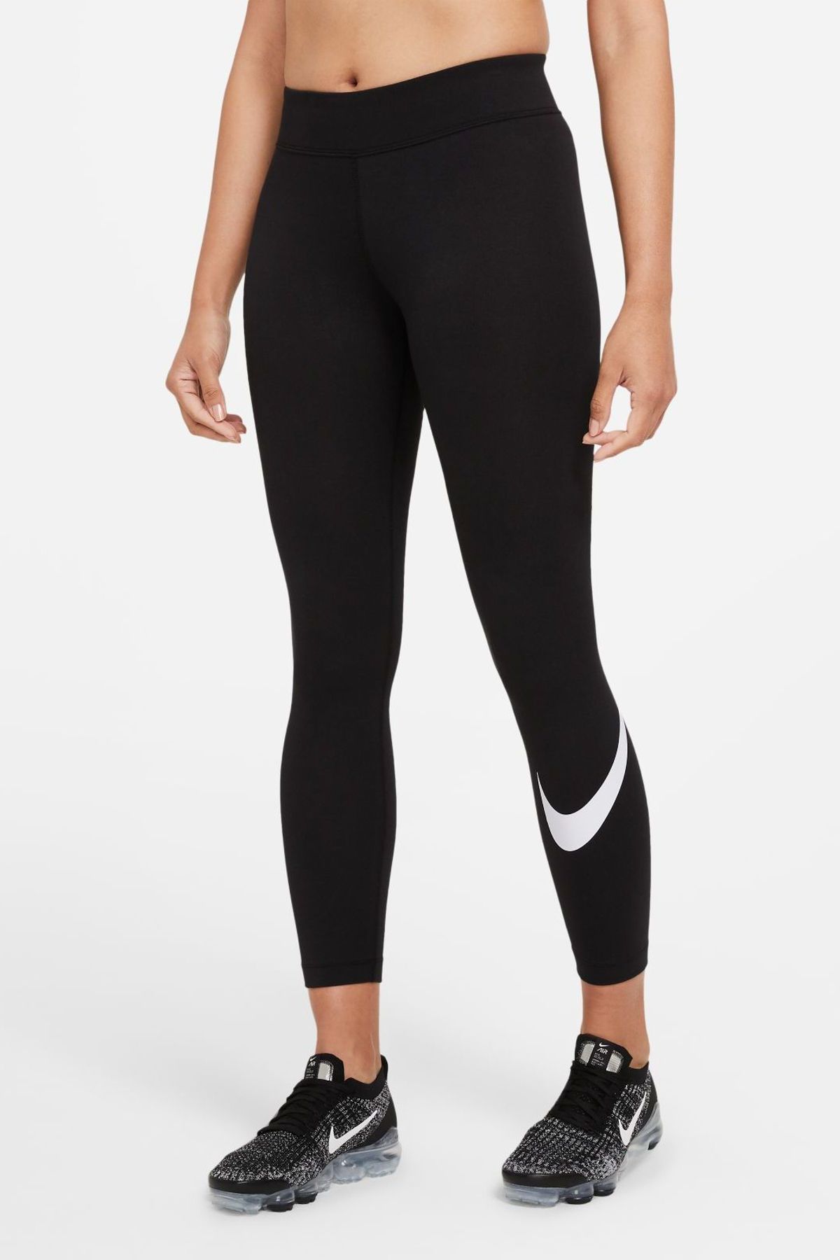 Nike Essential Mid-rise Swoosh Legging Women's Tights - Trendyol