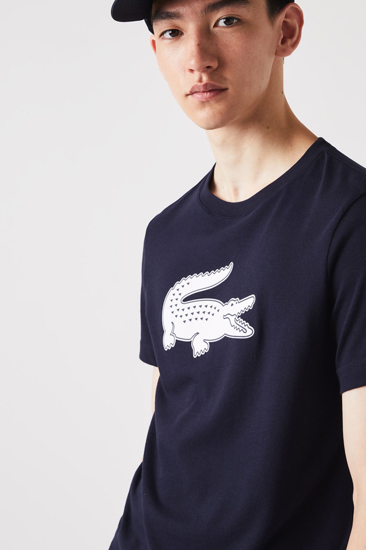 Navy blue cheap lacoste t shirt