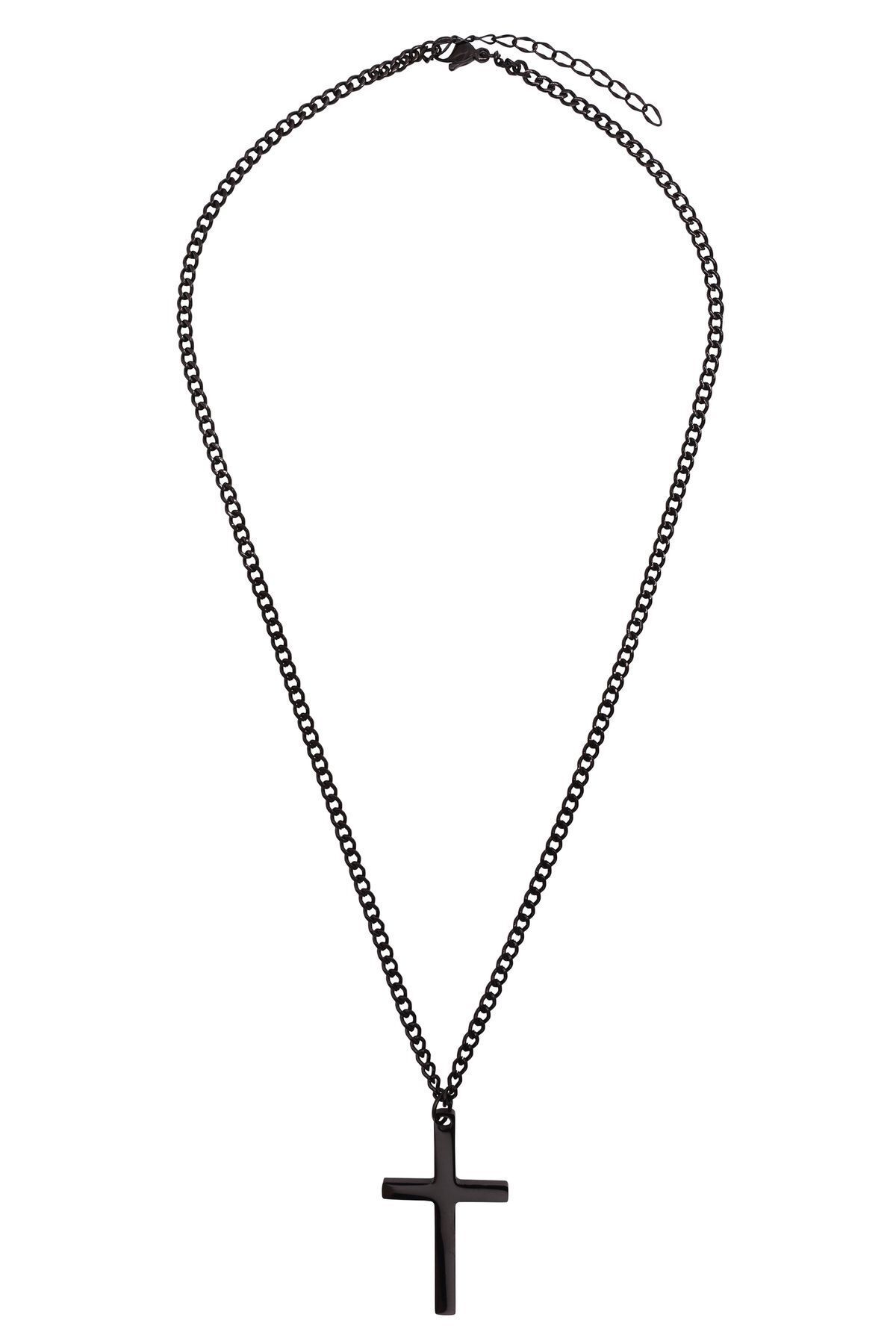 Heideman Halskette mit Kreuz Männer farben Trendyol schwarz - klassisch Joel