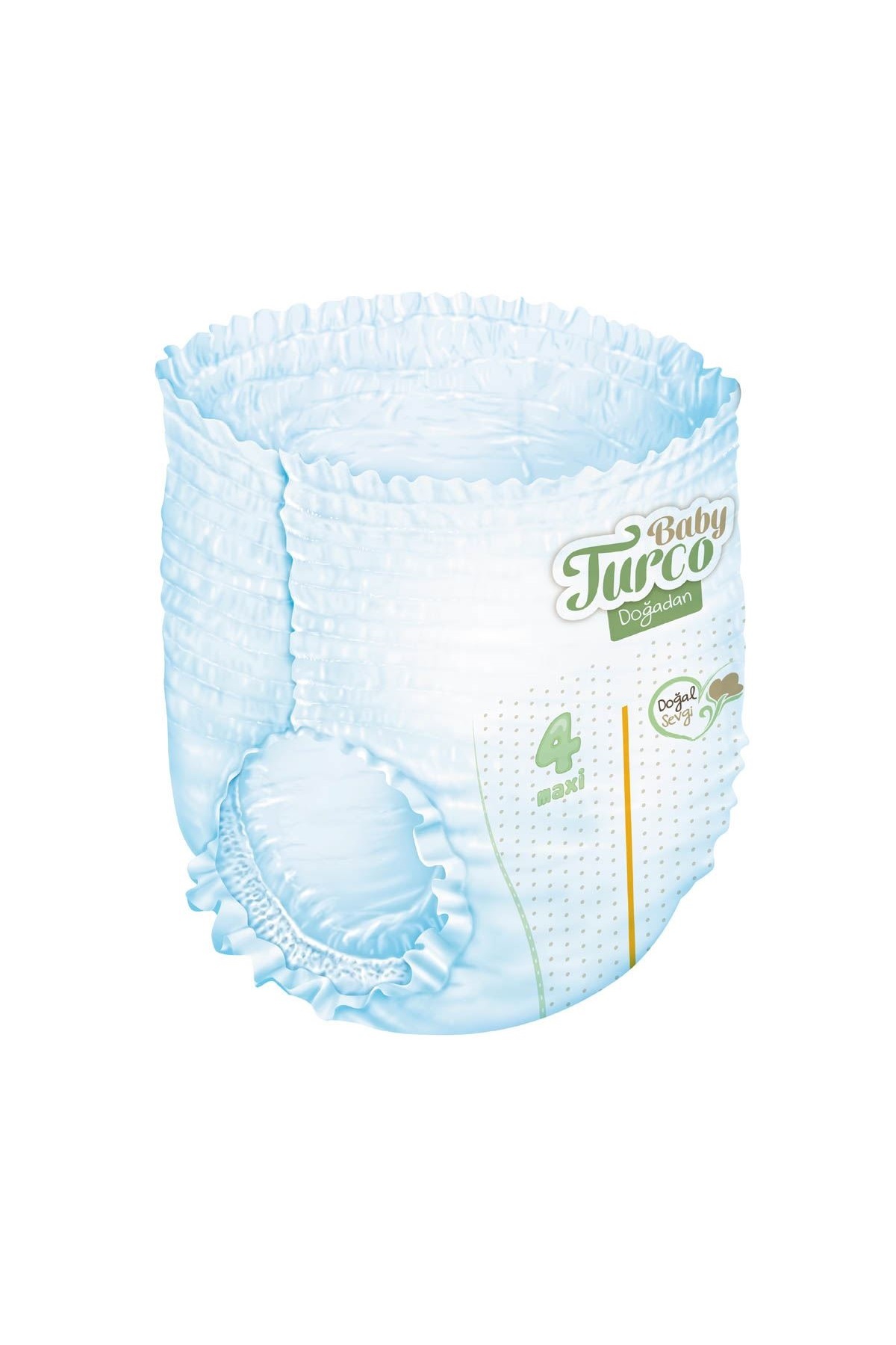 Baby Turco Külot Bebek Bezi Doğadan Beden:4 (8-18kg) Maxi 90 Adet Jumbo Fırsat Pk fotoğrafı 2 (önizleme)