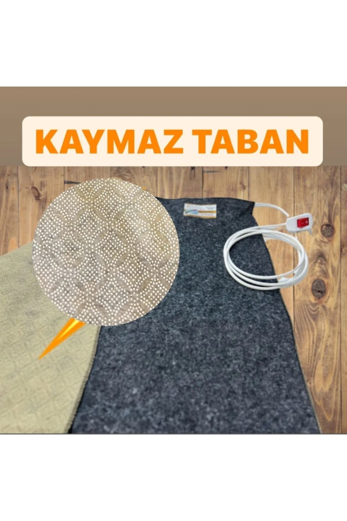 ÖMSER HOT 100 x 180 cm Kaymaz Taban Yeni Nesil Keçeli Halı Altı Isıtıcı yerden ısıtma