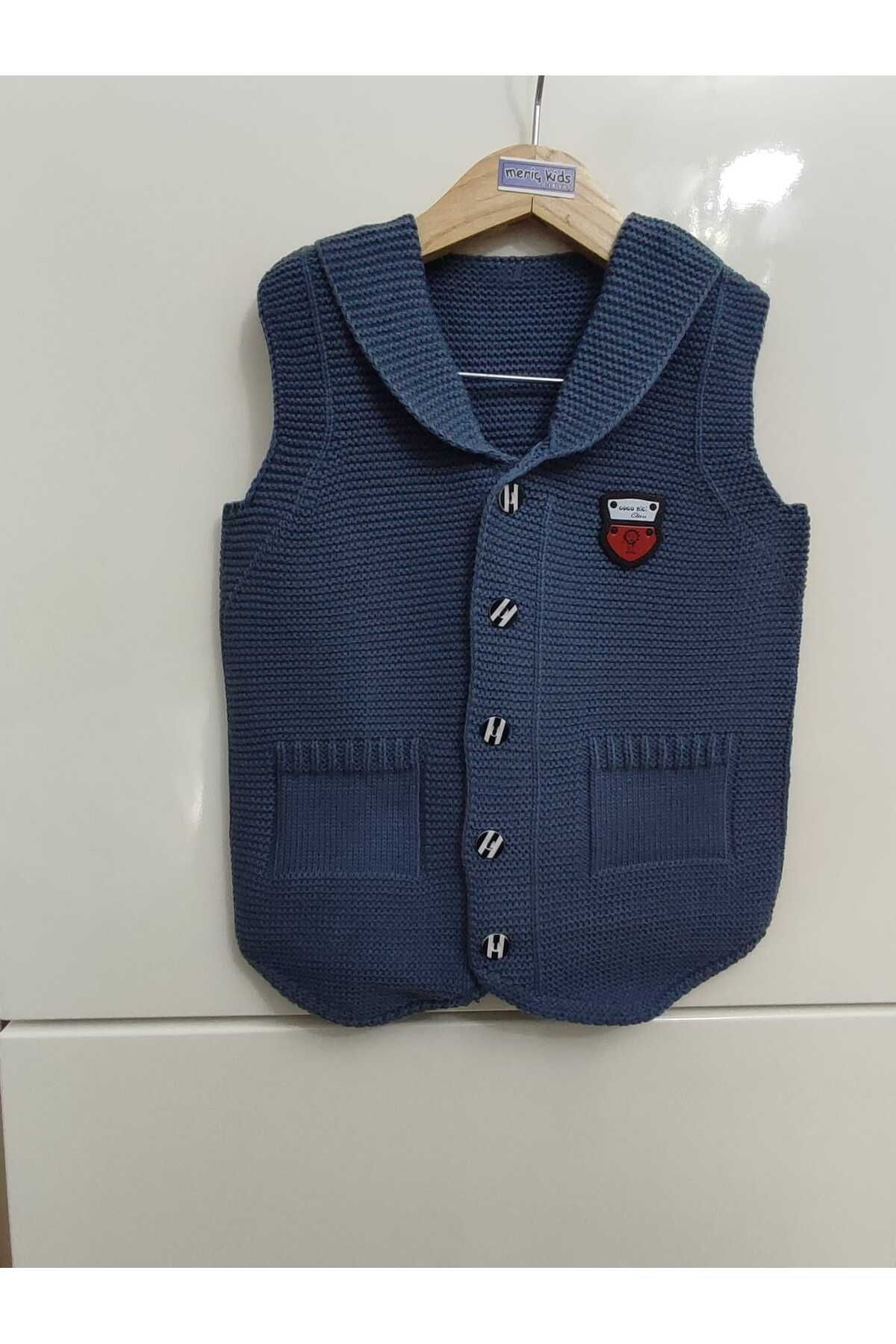 Meriç bebe Vesta De Tricotaje Ata Cu Nasturi Cu Creasta Sezoniera Pentru Bebelusi Si Copil Masculin - 6–7 years