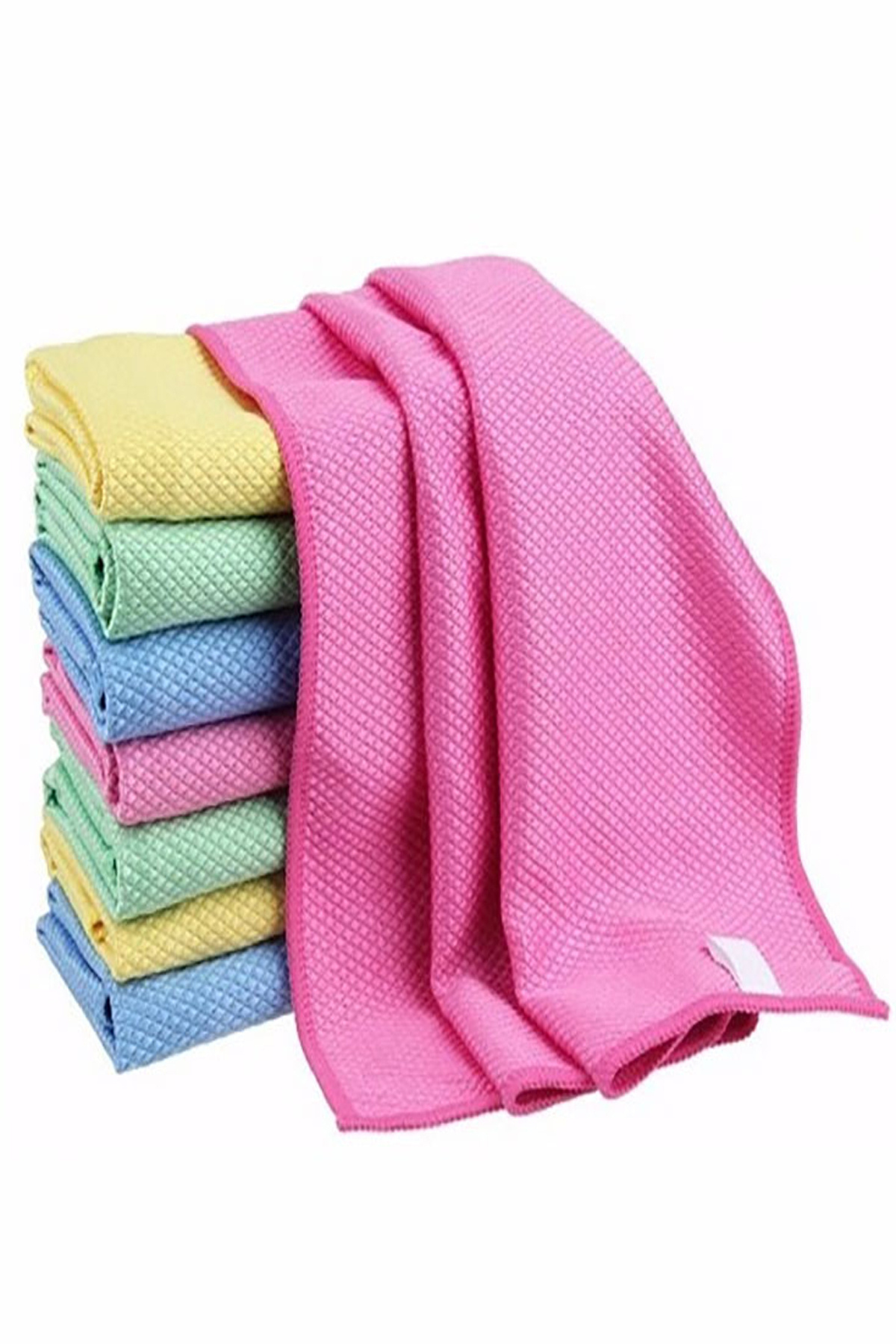 GOLDRİSE Quality Microfiber 4-Piece Glass Cloth 40x40cm