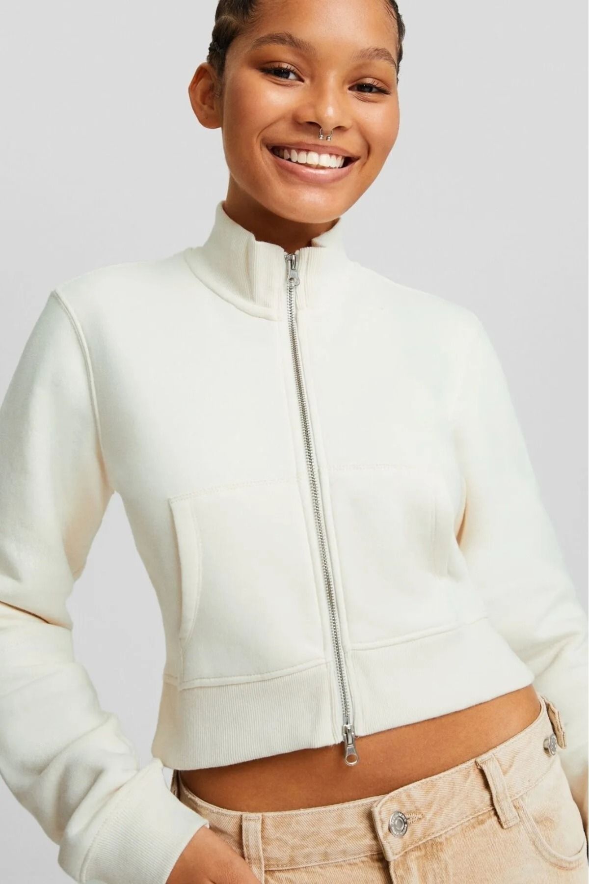 100 cotton sweatshirt womens best sale