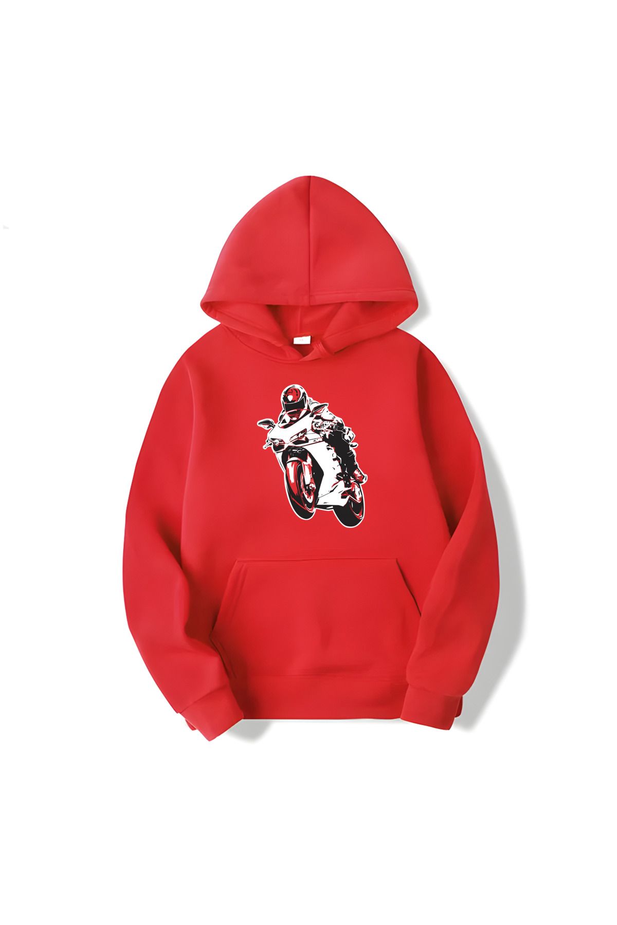 MAGORS Hanorac Cu Mânecă Lungă Din Bumbac Imprimat Svart Wear Moto Gp Unisex - L