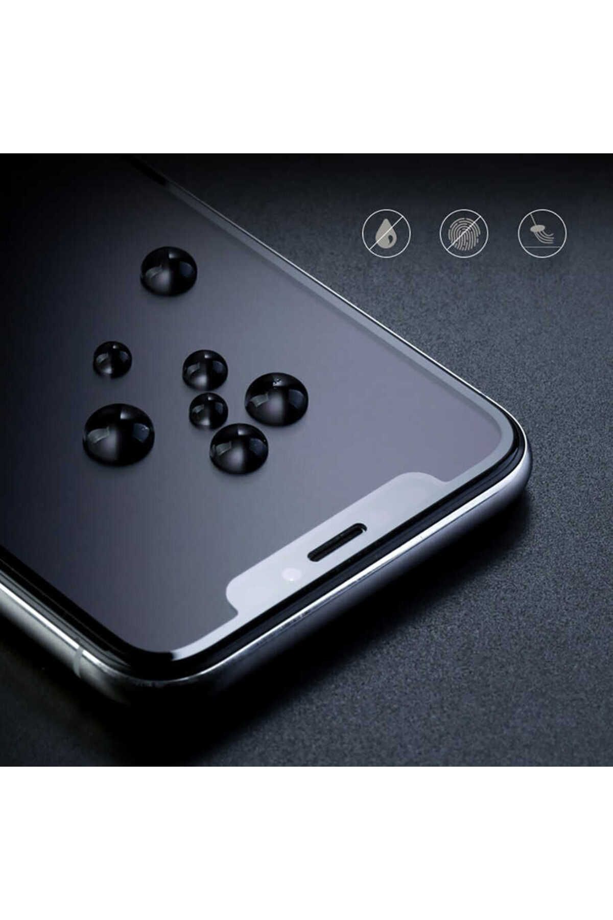 GRABONO-Apple iPhone XS Max 6.5 Compatible Fully Covering the Screen Shatterproof Matte Screen Protector Black 5