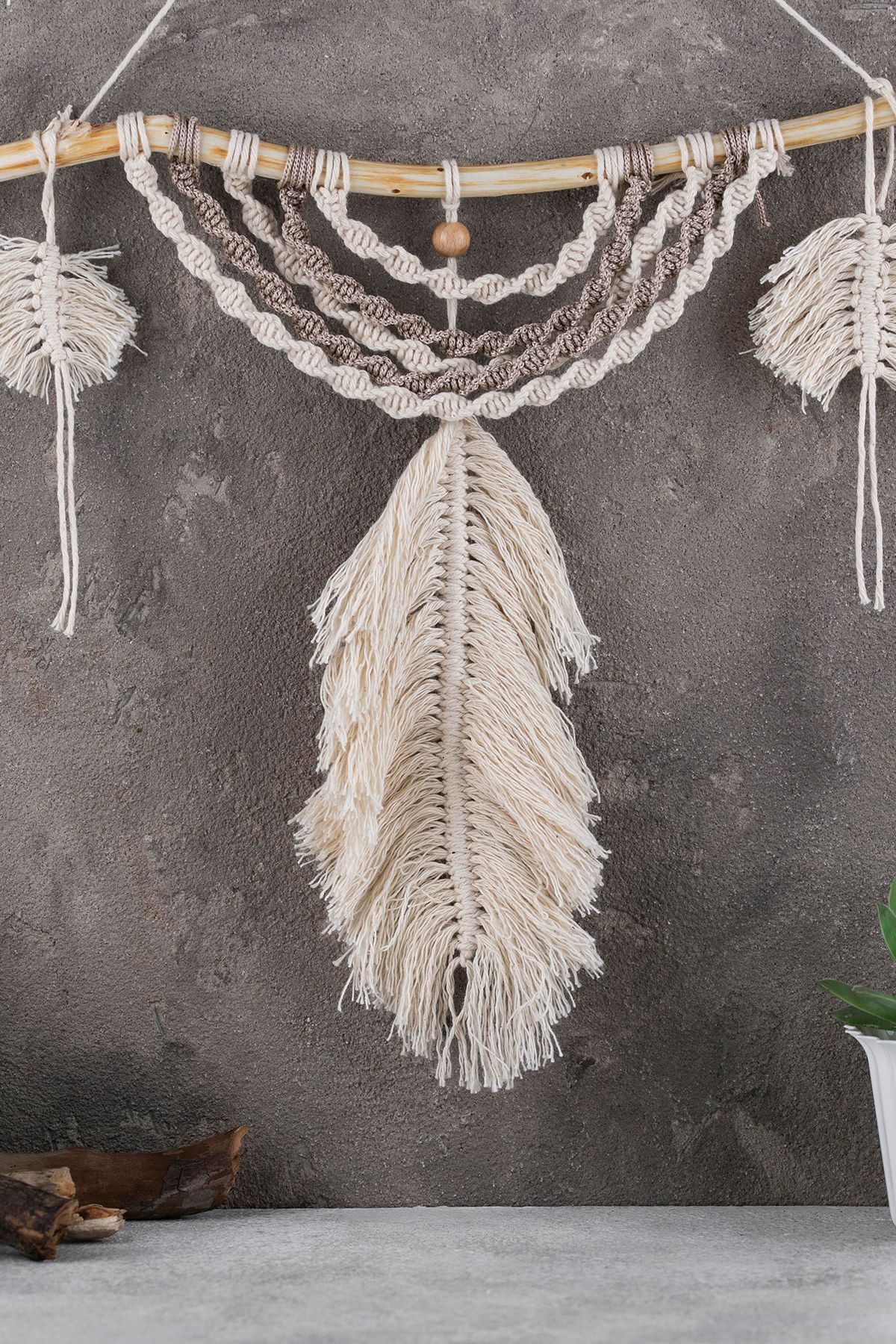 Bevella Macrame Cord-خيط مكرامية قابل للتشابك، خيط فردي 3 مم من القطن والبوليستر 2 × 250 جرام 3