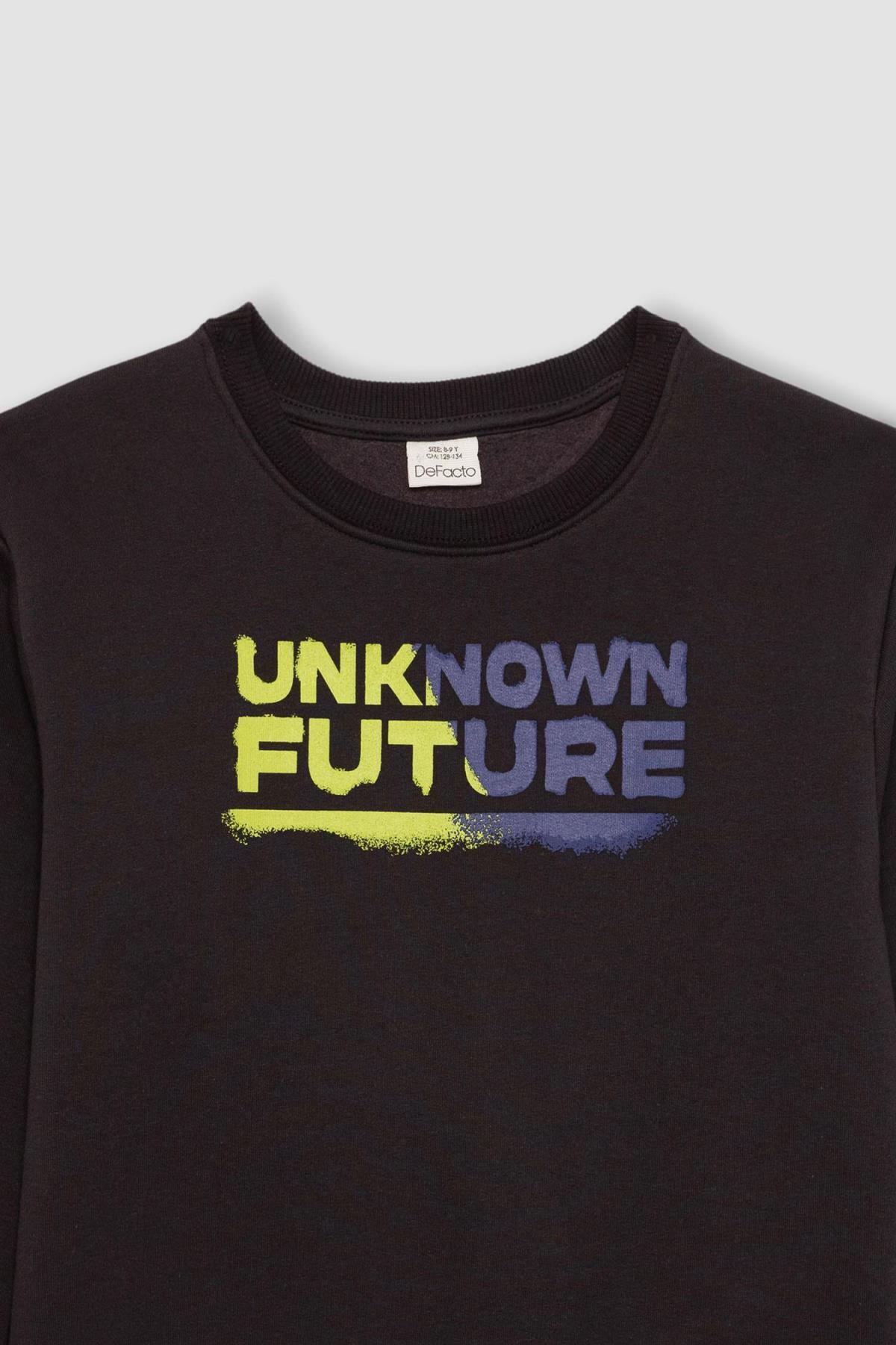 سویشرت پسرانه خاکستری Defacto | B2966A823WN اورجینال - تصویر 6