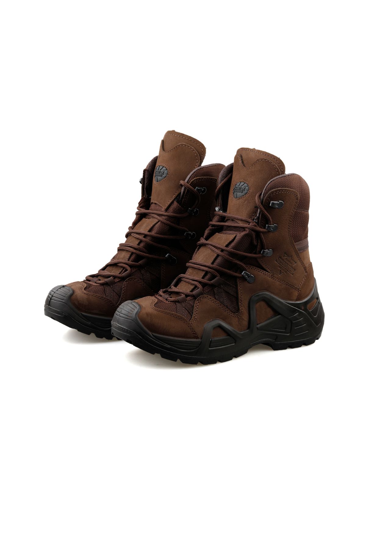 Dark brown discount tactical boots