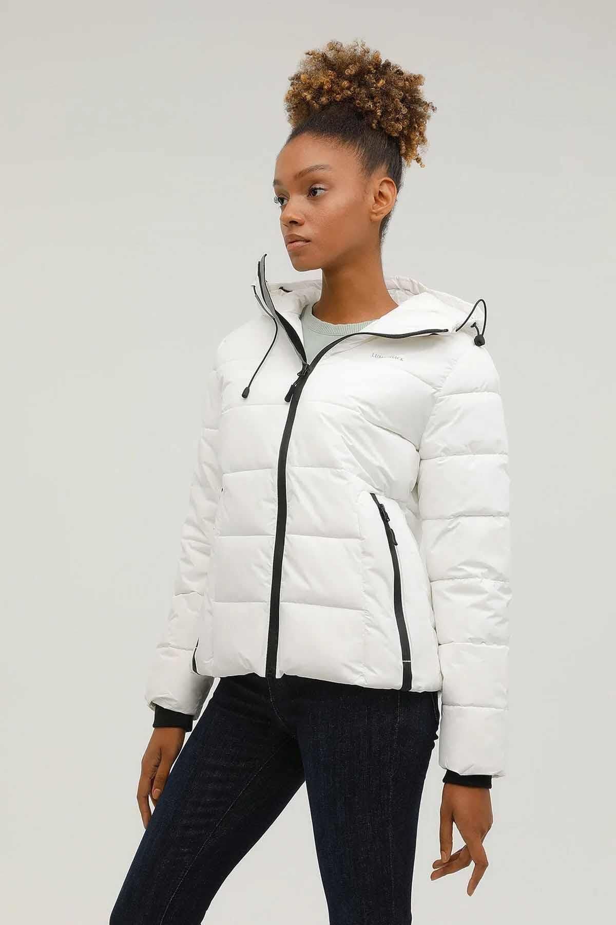 Lumberjack Winter Jacket White Regular fit Trendyol