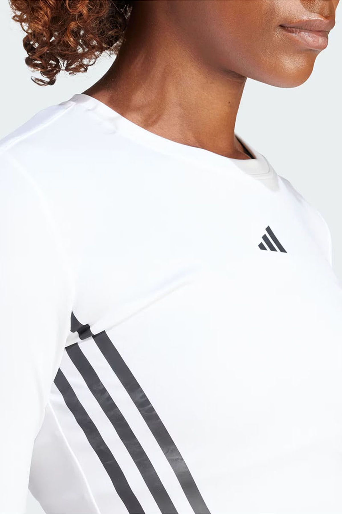 Adidas white long sleeve t shirt top