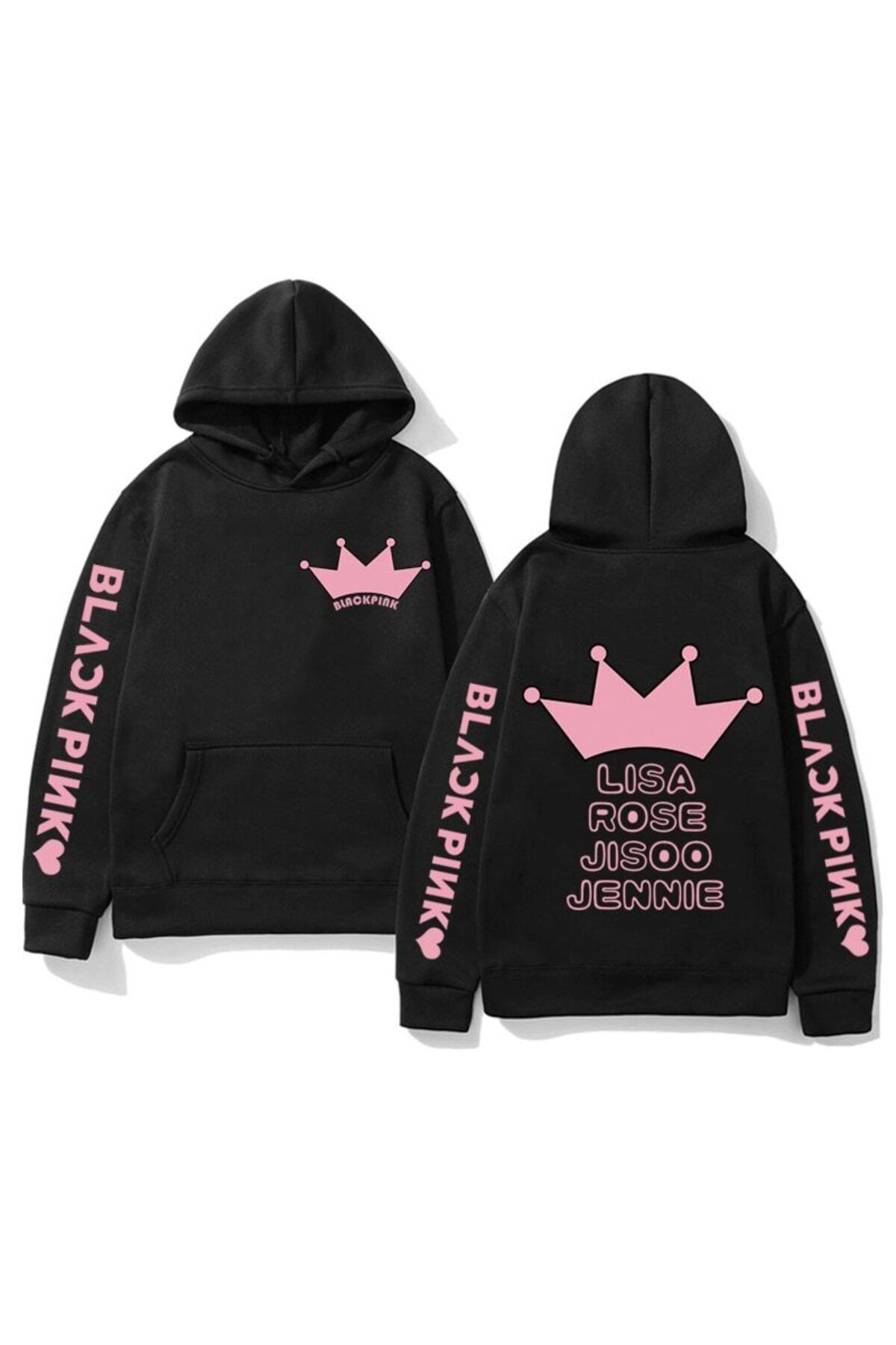 Blackpink hoodie rose hot sale