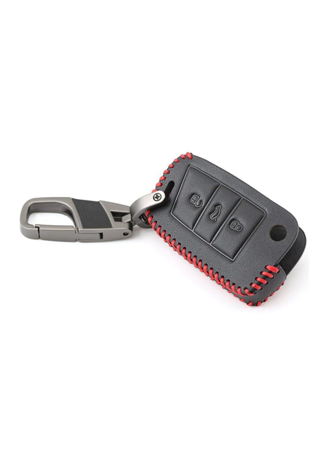 Alisveristime Vw Golf Polo Genuine Calf Leather Key Case