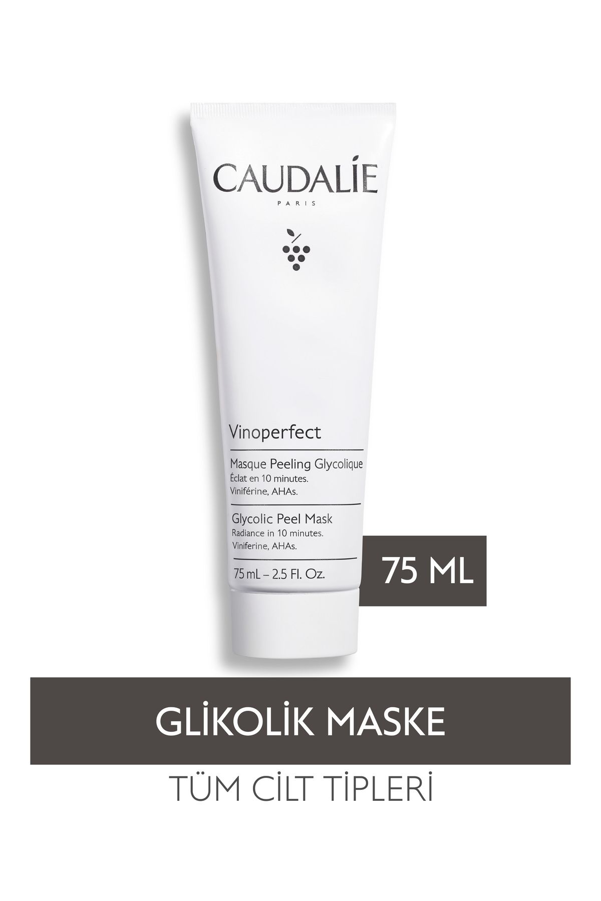 Caudalie ماسک روشن کننده و لایه بردار Vinoperfect مناسب برای انواع پوست 75میل