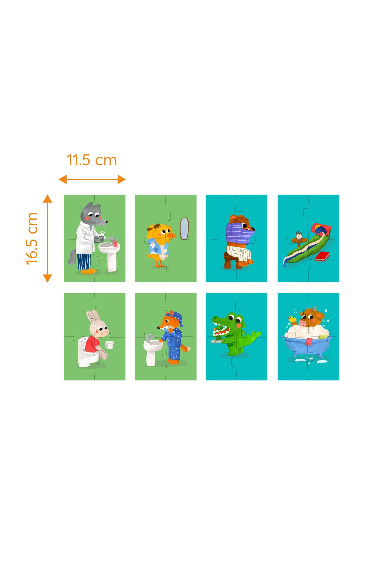 moritoys-My Self Care Routine: Double Sided 8 + 2 32 Piece Puzzle 7